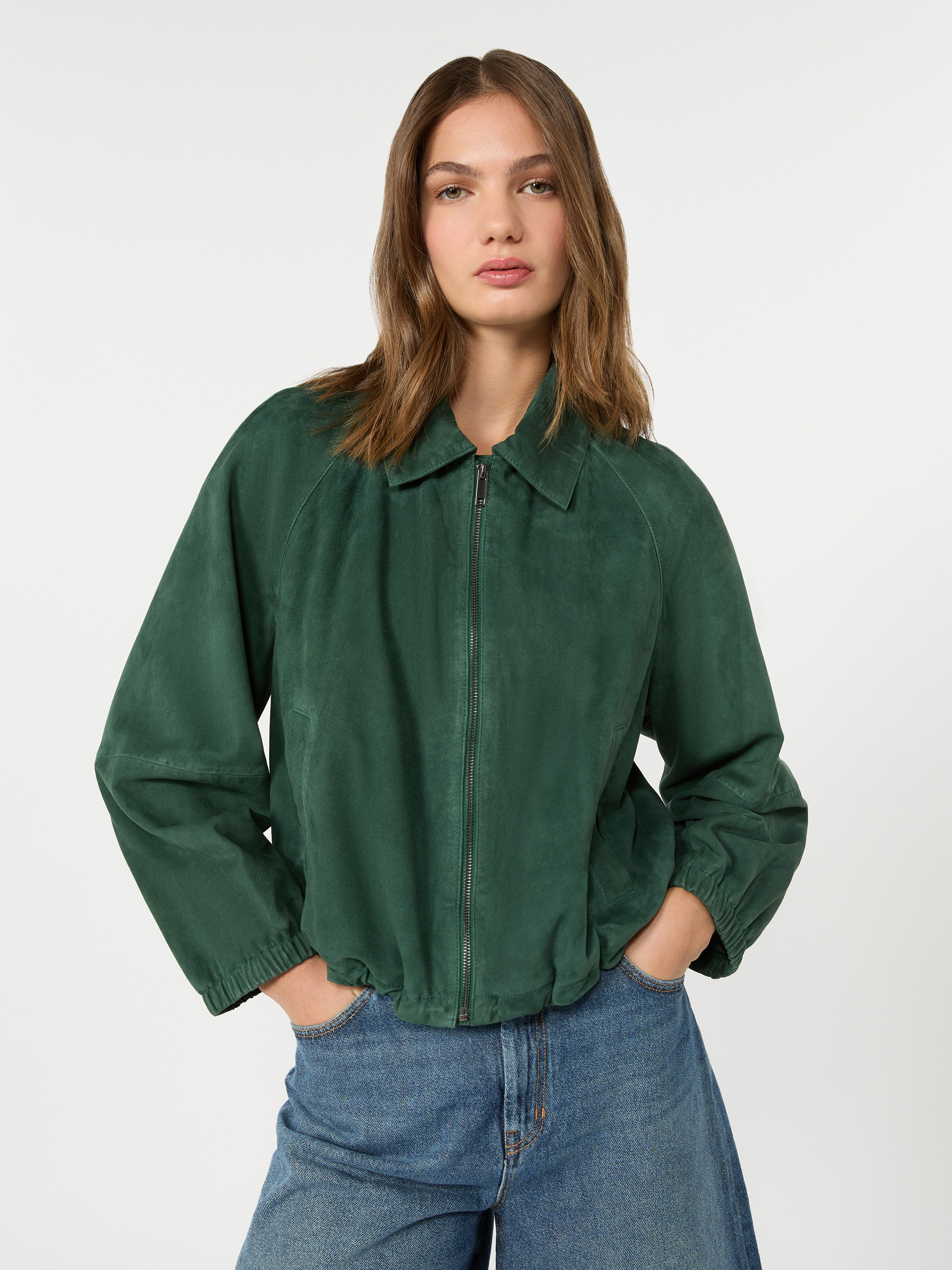 Suede jacket - DARK GREEN - Weekend Max Mara - 4