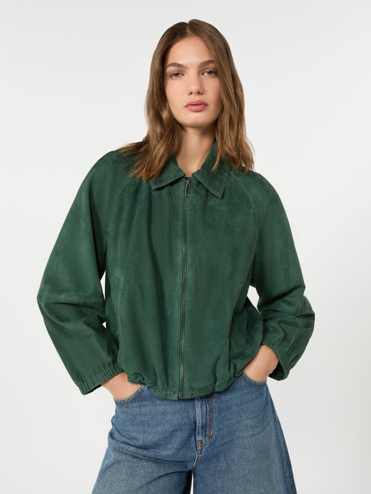 Suede jacket - DARK GREEN - Weekend Max Mara - 4