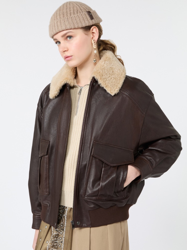 Aviator jacket in nappa leather - Weekend Max Mara