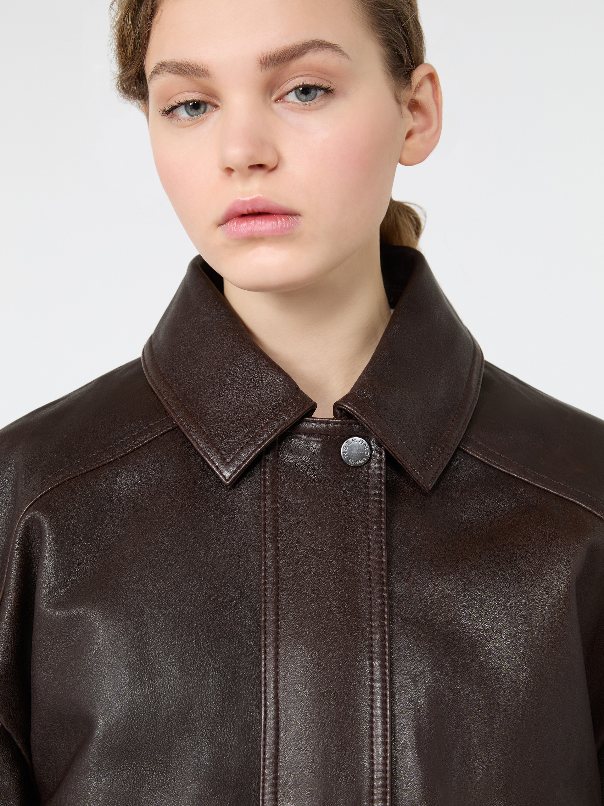 Aviator jacket in nappa leather - Weekend Max Mara - 6