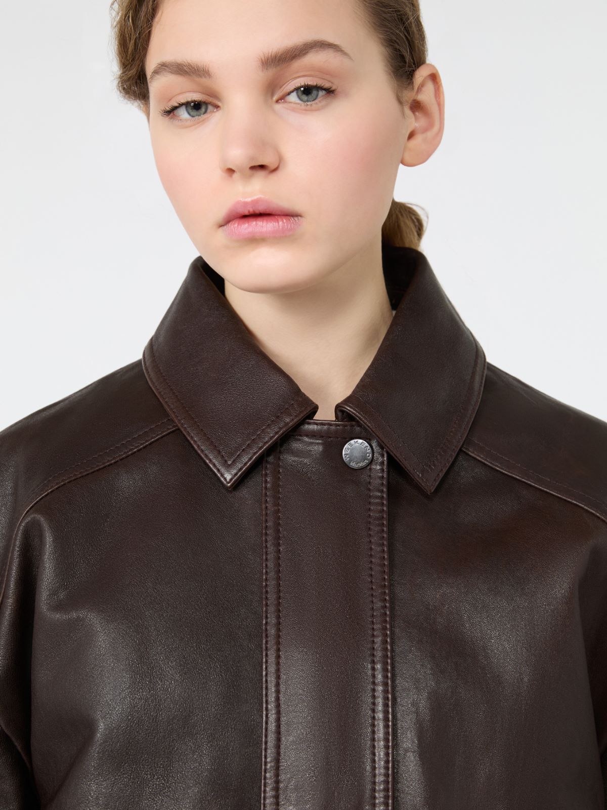 Aviator jacket in nappa leather - Weekend Max Mara - 6