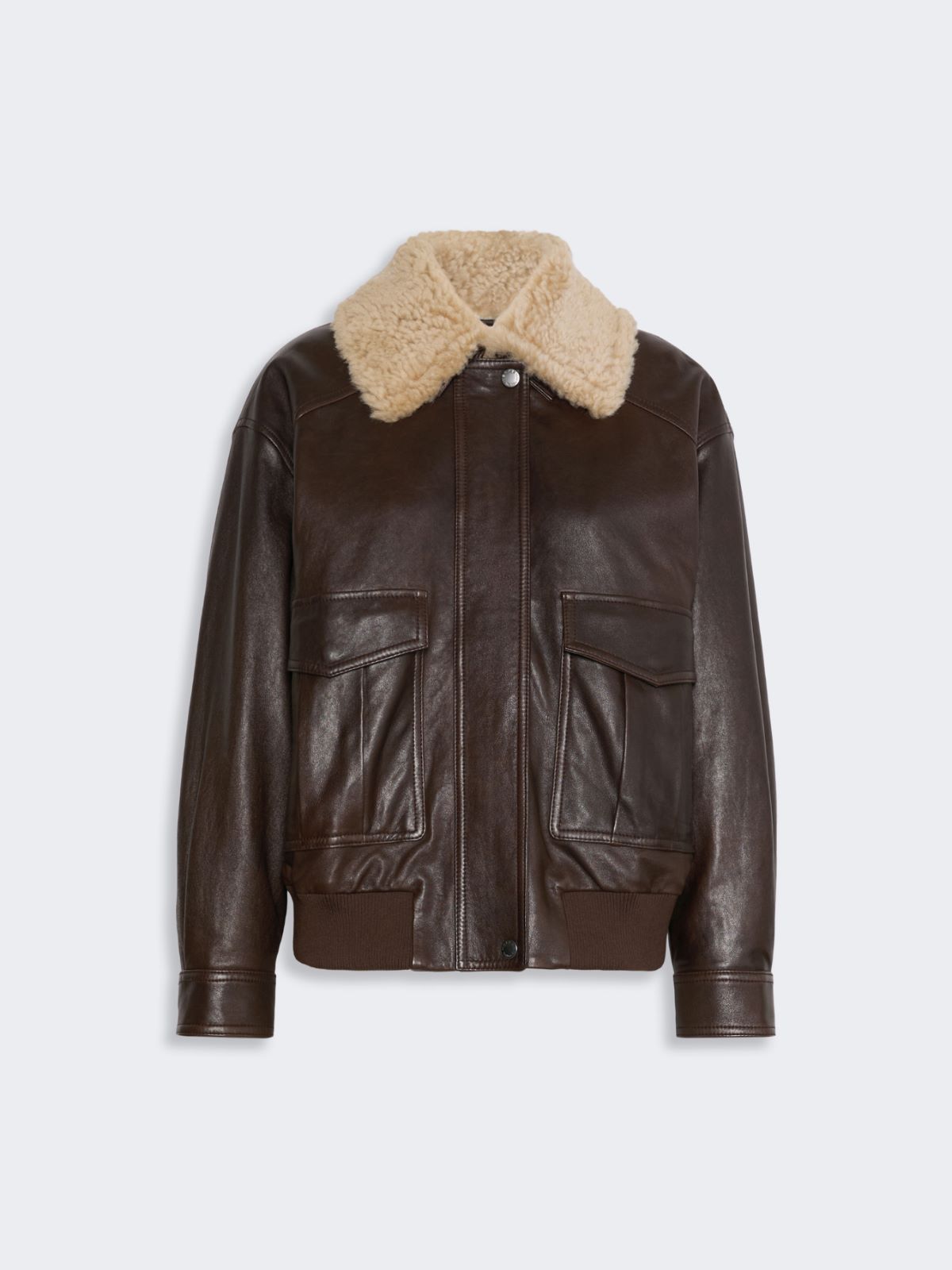 Aviator jacket in nappa leather - Weekend Max Mara - 8