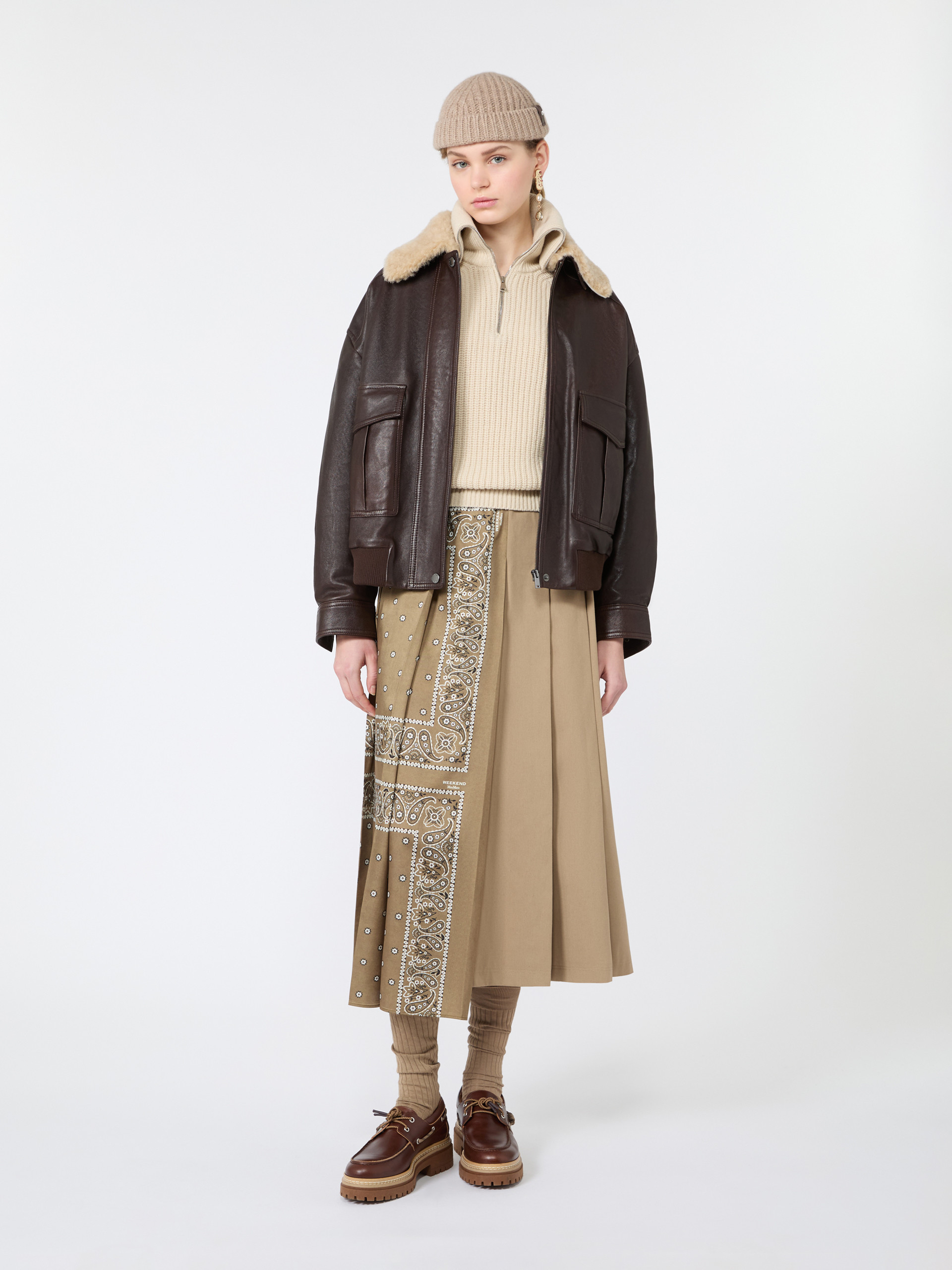 Aviator jacket in nappa leather - Weekend Max Mara