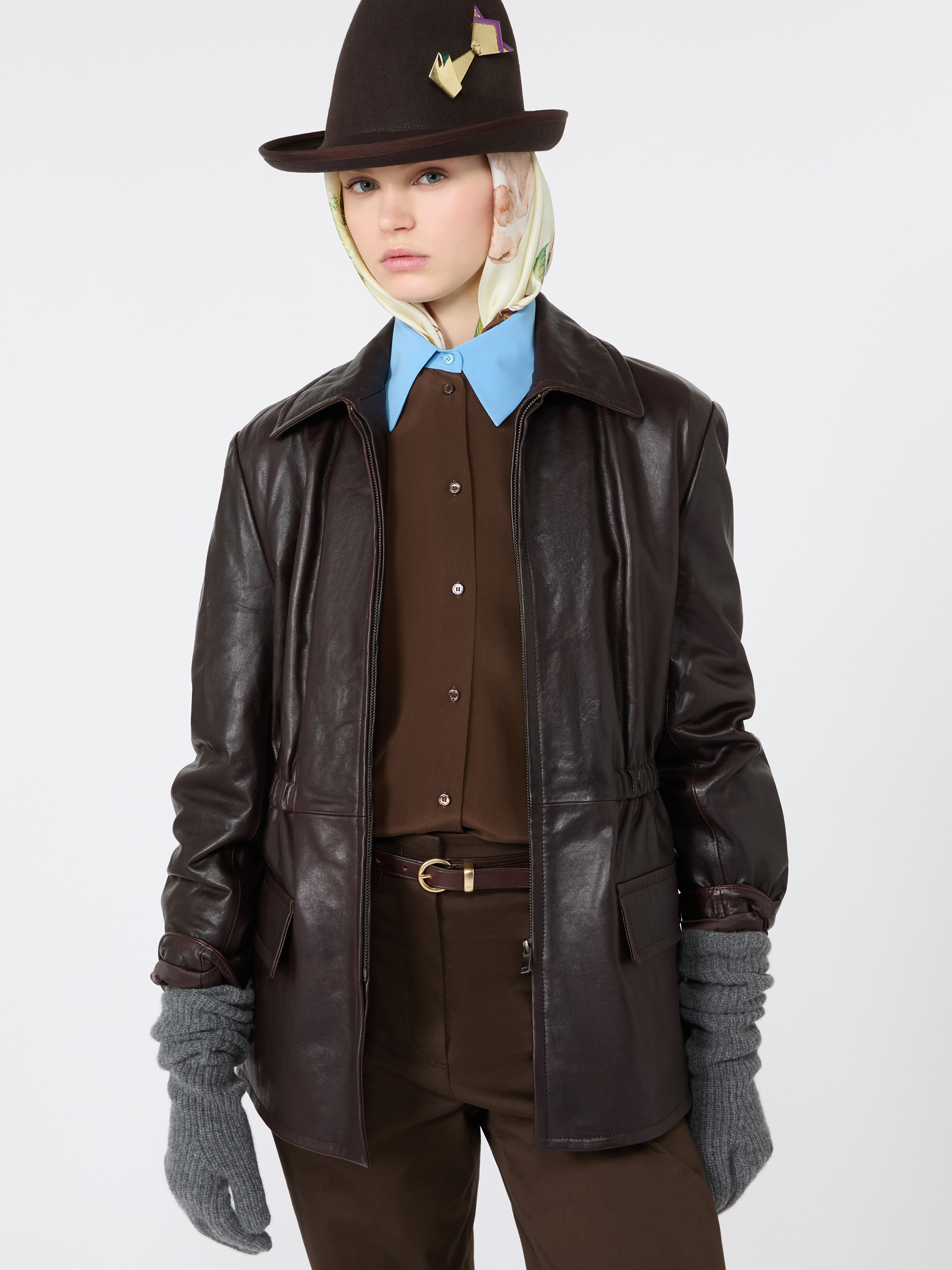 Leather biker jacket - Weekend Max Mara - 4