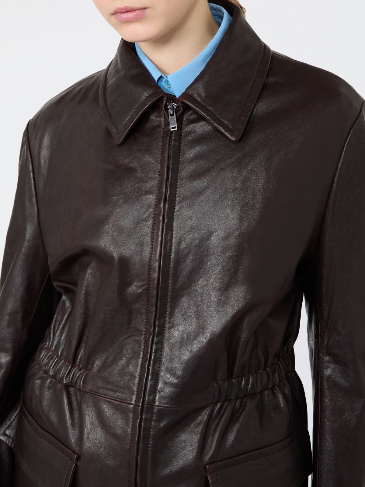 Leather biker jacket - Weekend Max Mara - 5