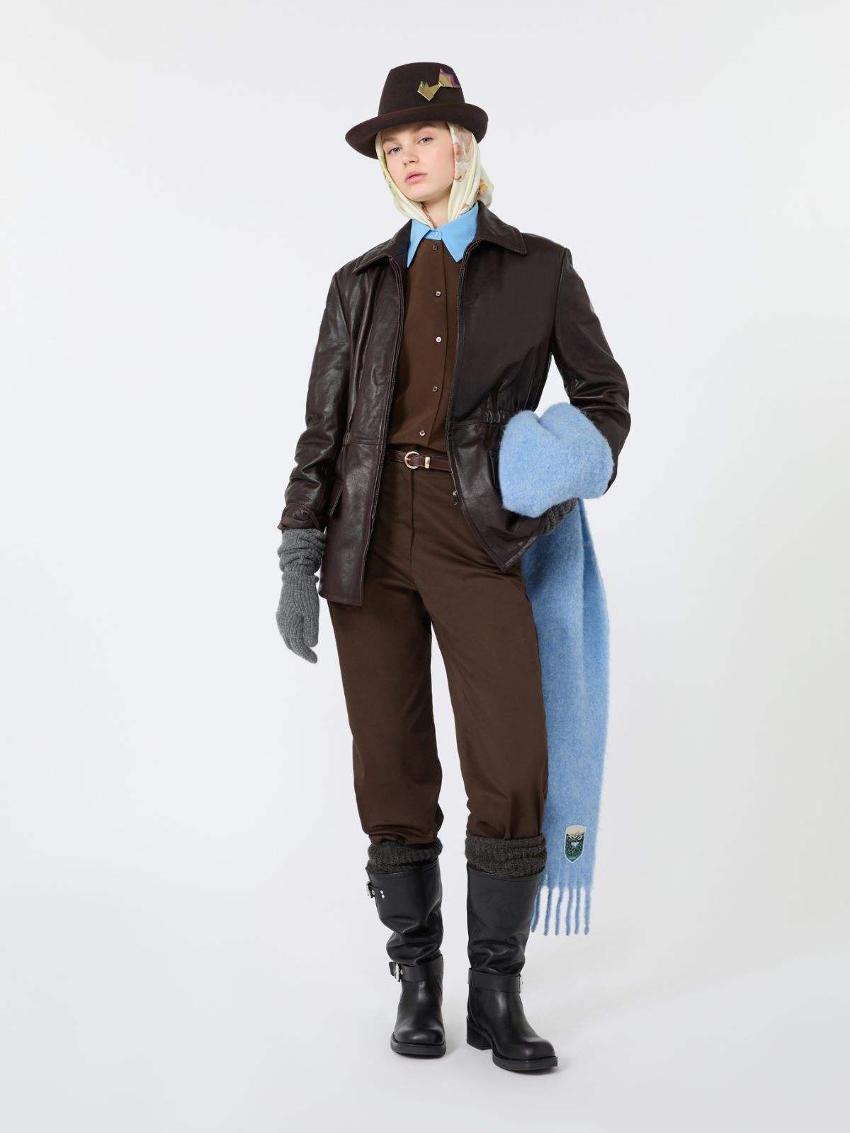 Leather biker jacket - Weekend Max Mara