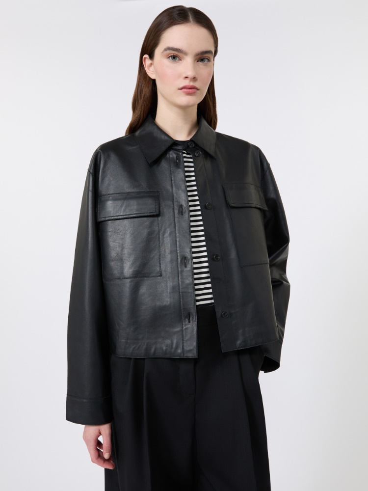 Nappa leather jacket - BLACK - Weekend Max Mara