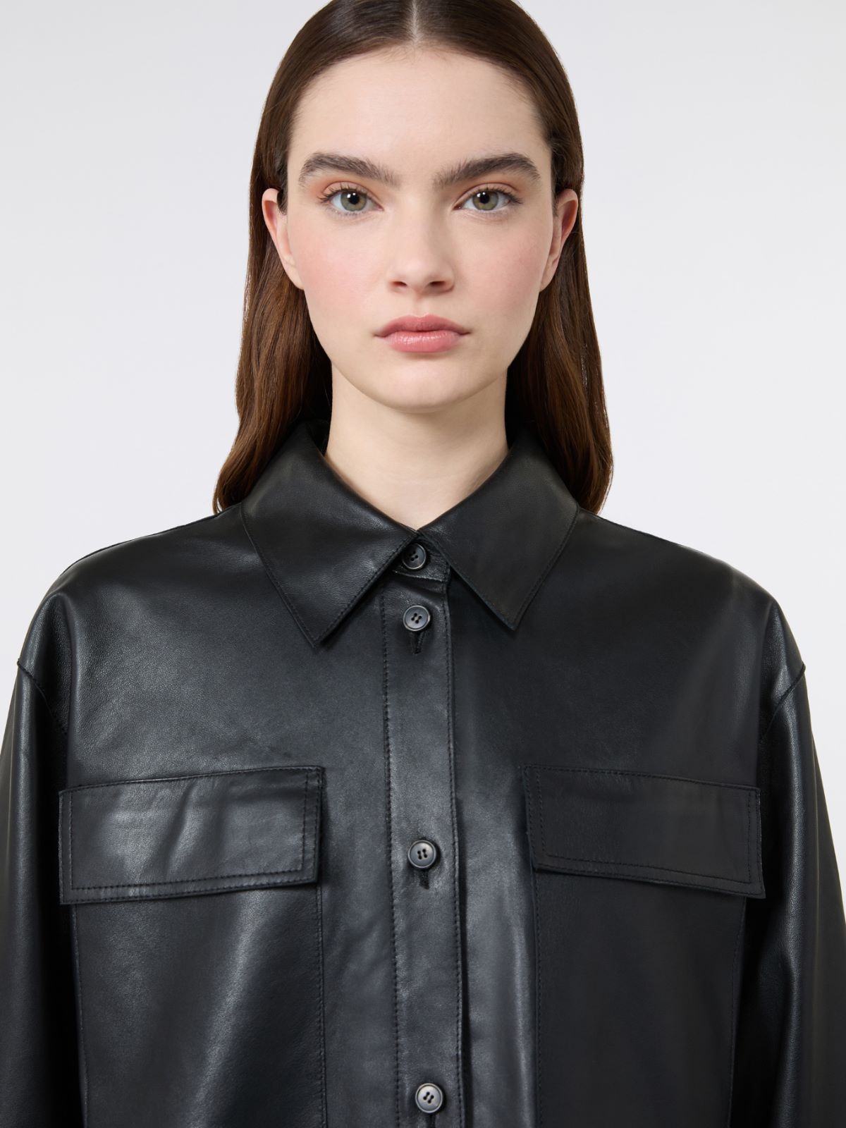 Nappa leather jacket - BLACK - Weekend Max Mara - 5