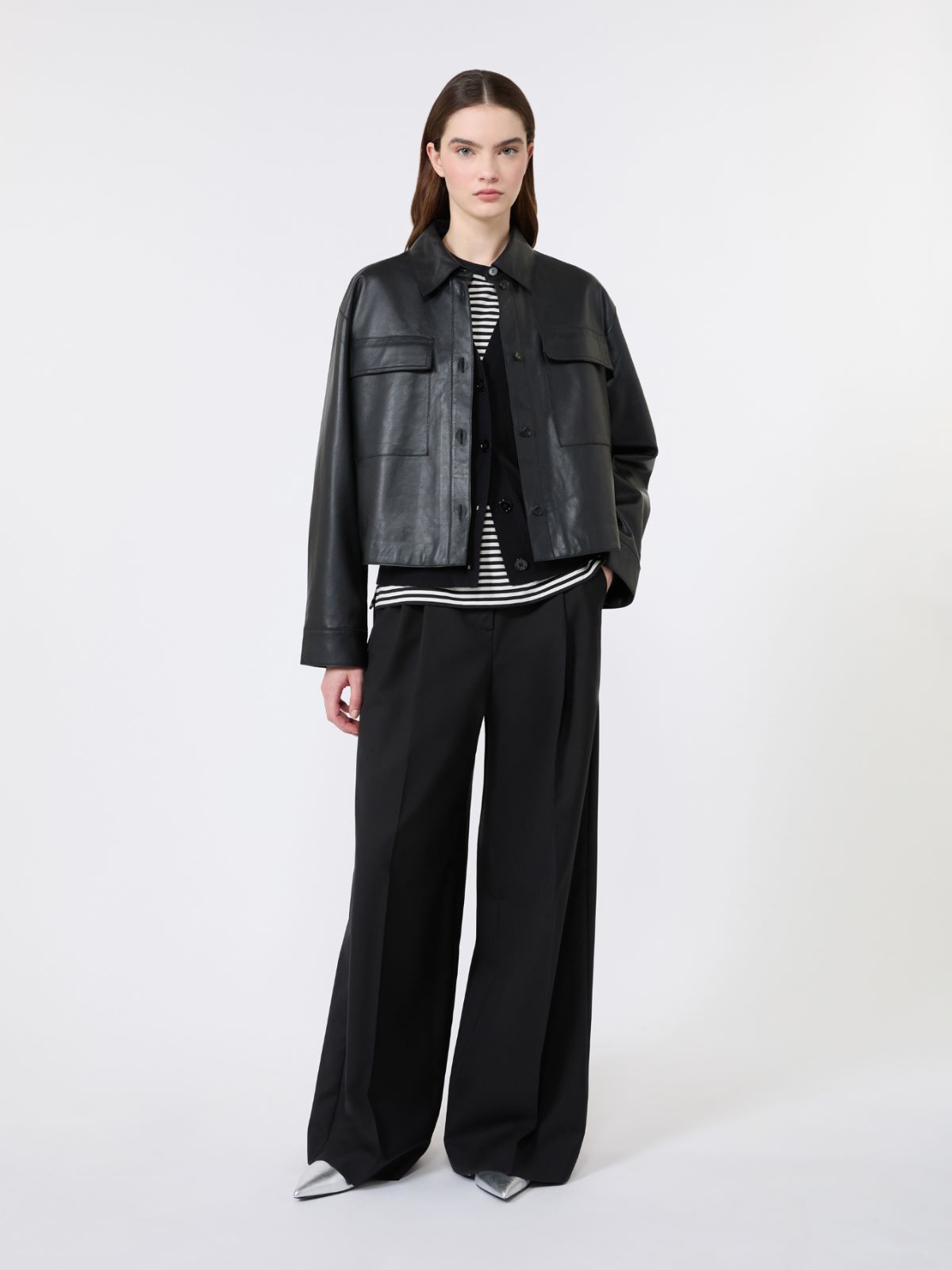 Nappa leather jacket - BLACK - Weekend Max Mara