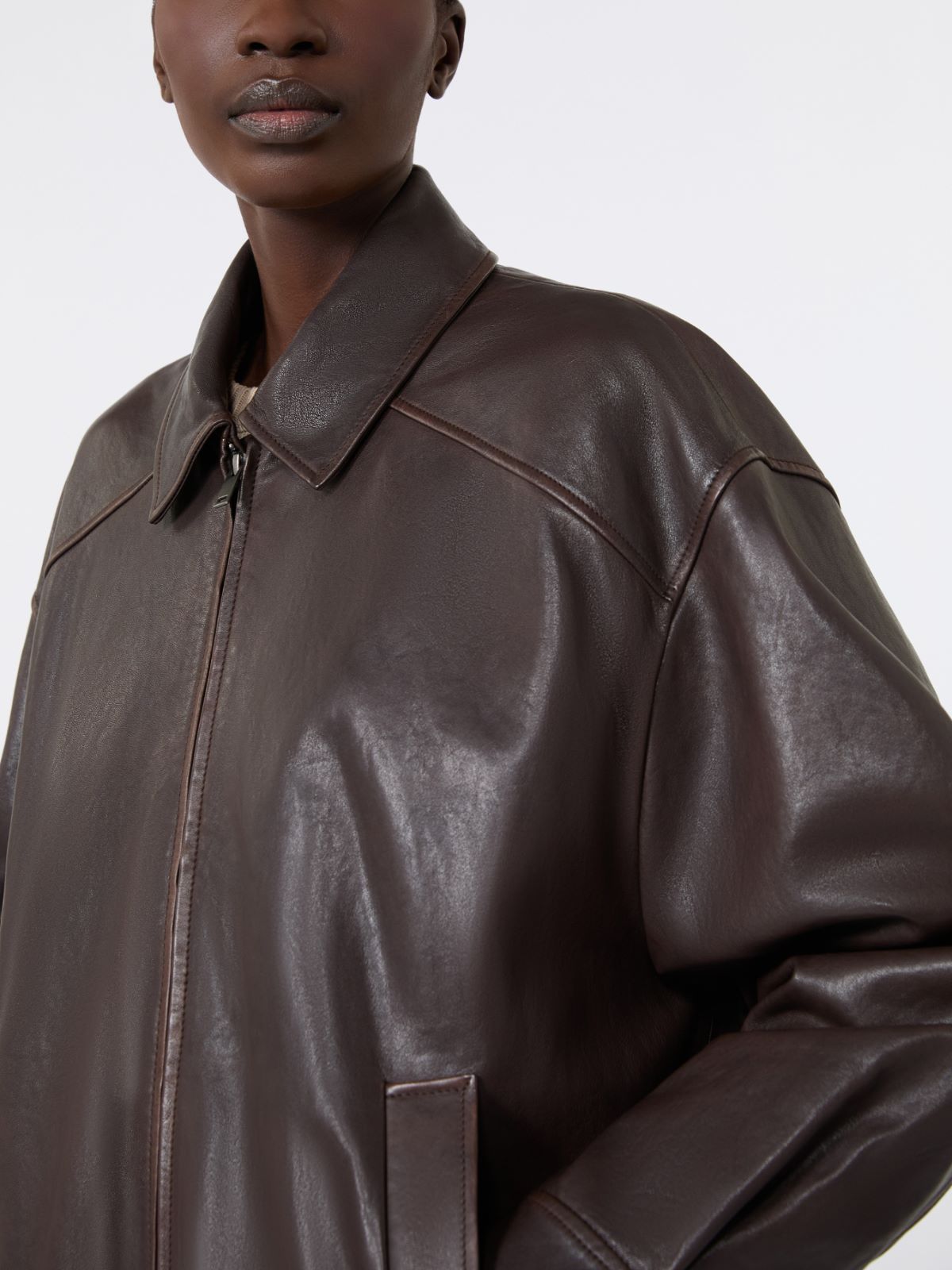 Bomber in nappa - Weekend Max Mara - 5