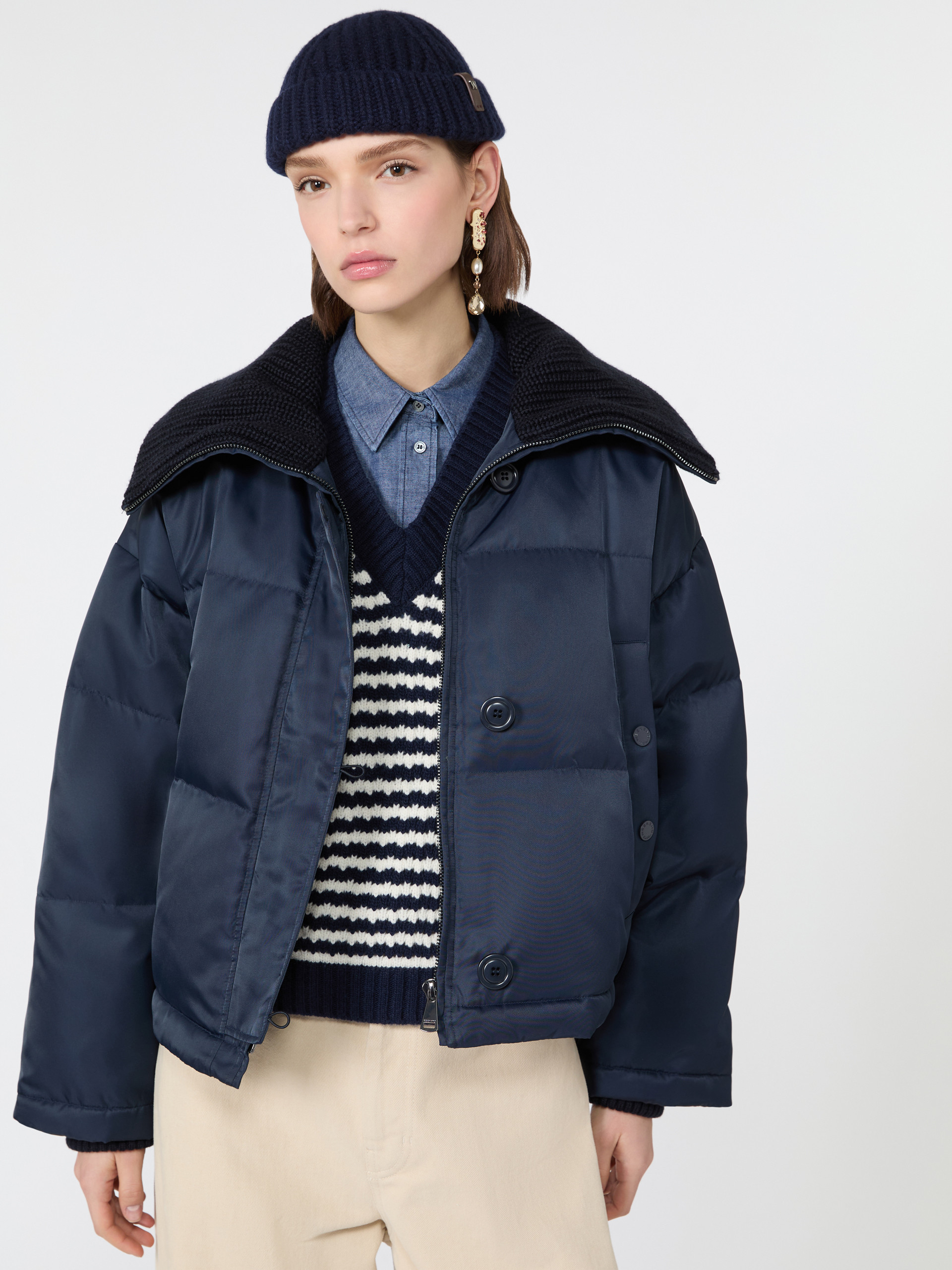 Water-repellent technical twill down jacket - Weekend Max Mara - 4