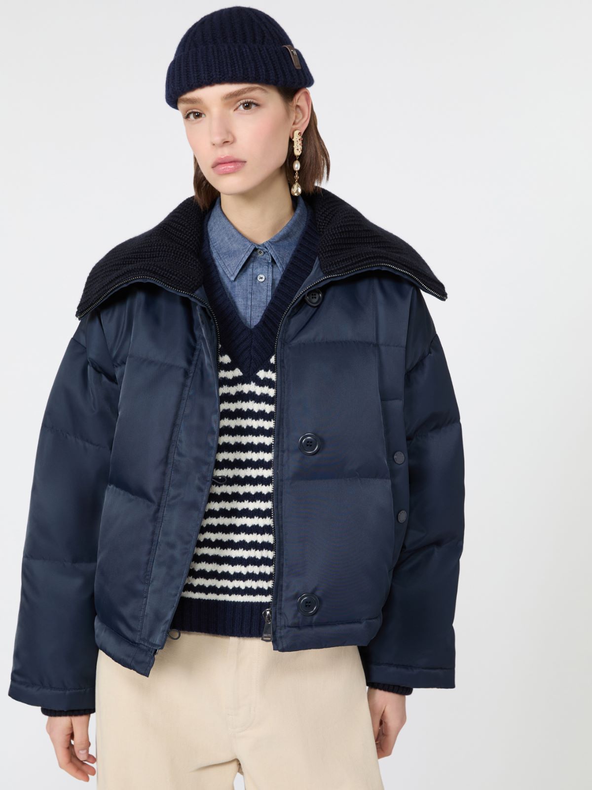 Water-repellent technical twill down jacket - Weekend Max Mara - 4