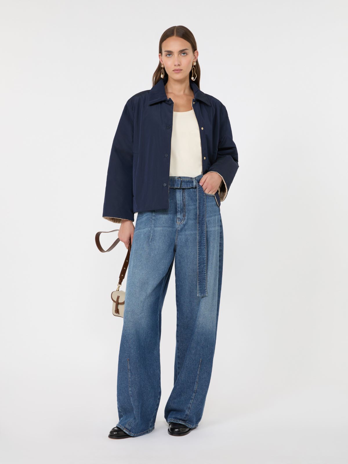 Reversible water-repellent taffeta padded jacket - Weekend Max Mara