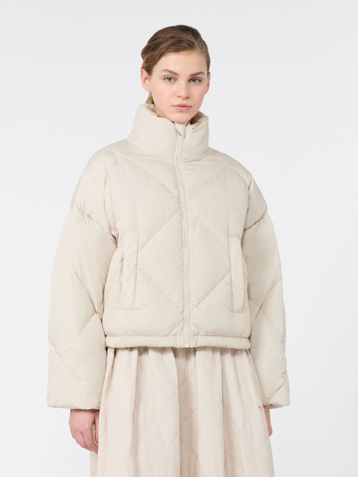 Short down jacket in technical plain-weave fabric - Weekend Max Mara - 2
