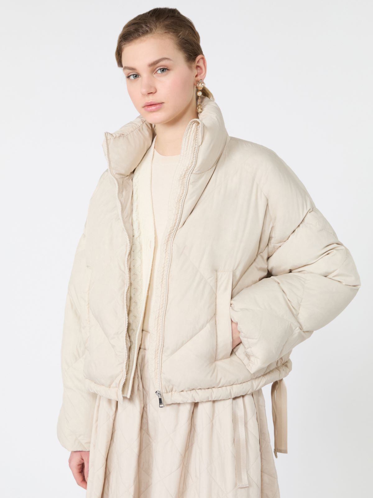 Short down jacket in technical plain-weave fabric - Weekend Max Mara - 4