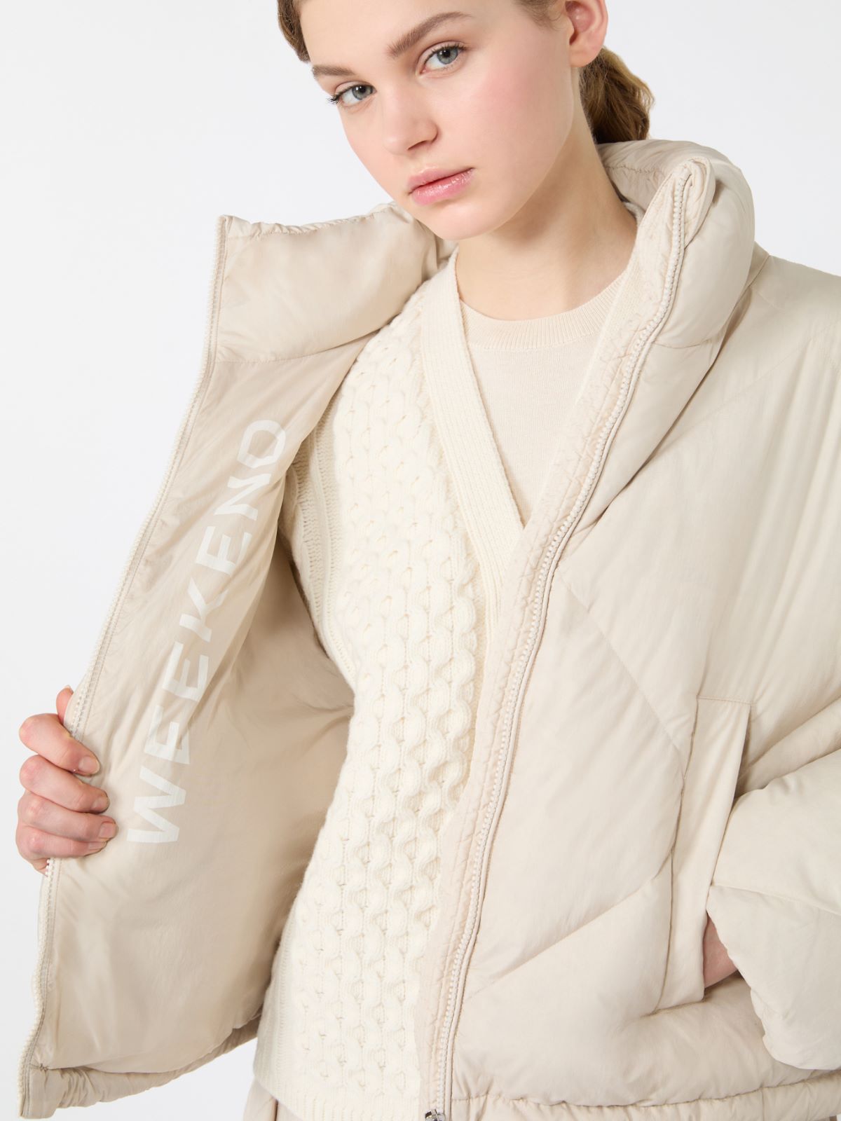 Short down jacket in technical plain-weave fabric - Weekend Max Mara - 5