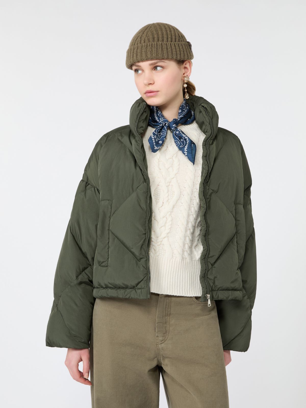 Short down jacket in technical plain-weave fabric - Weekend Max Mara - 4