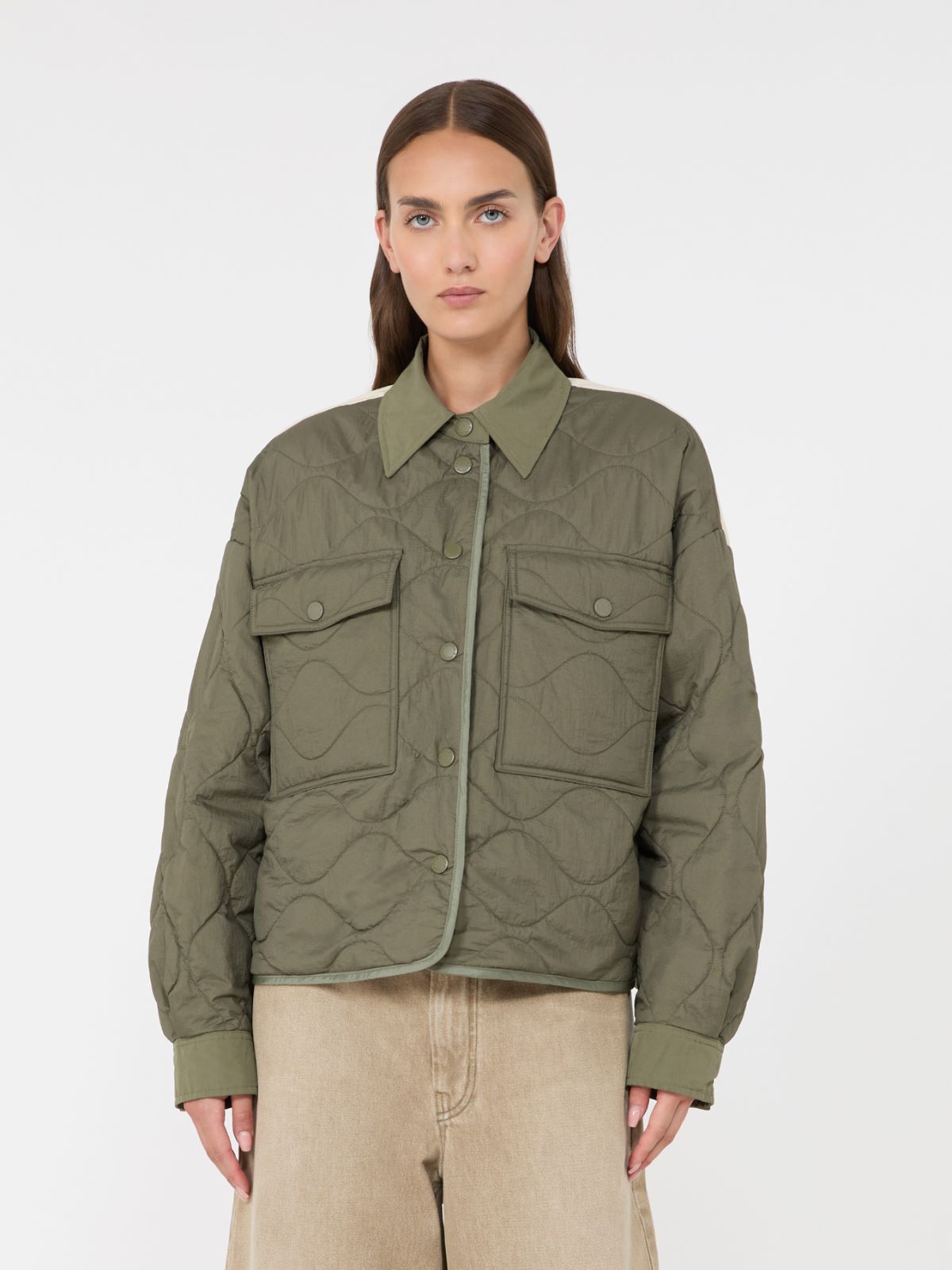 Reversible water-repellent canvas padded jacket - Weekend Max Mara - 5
