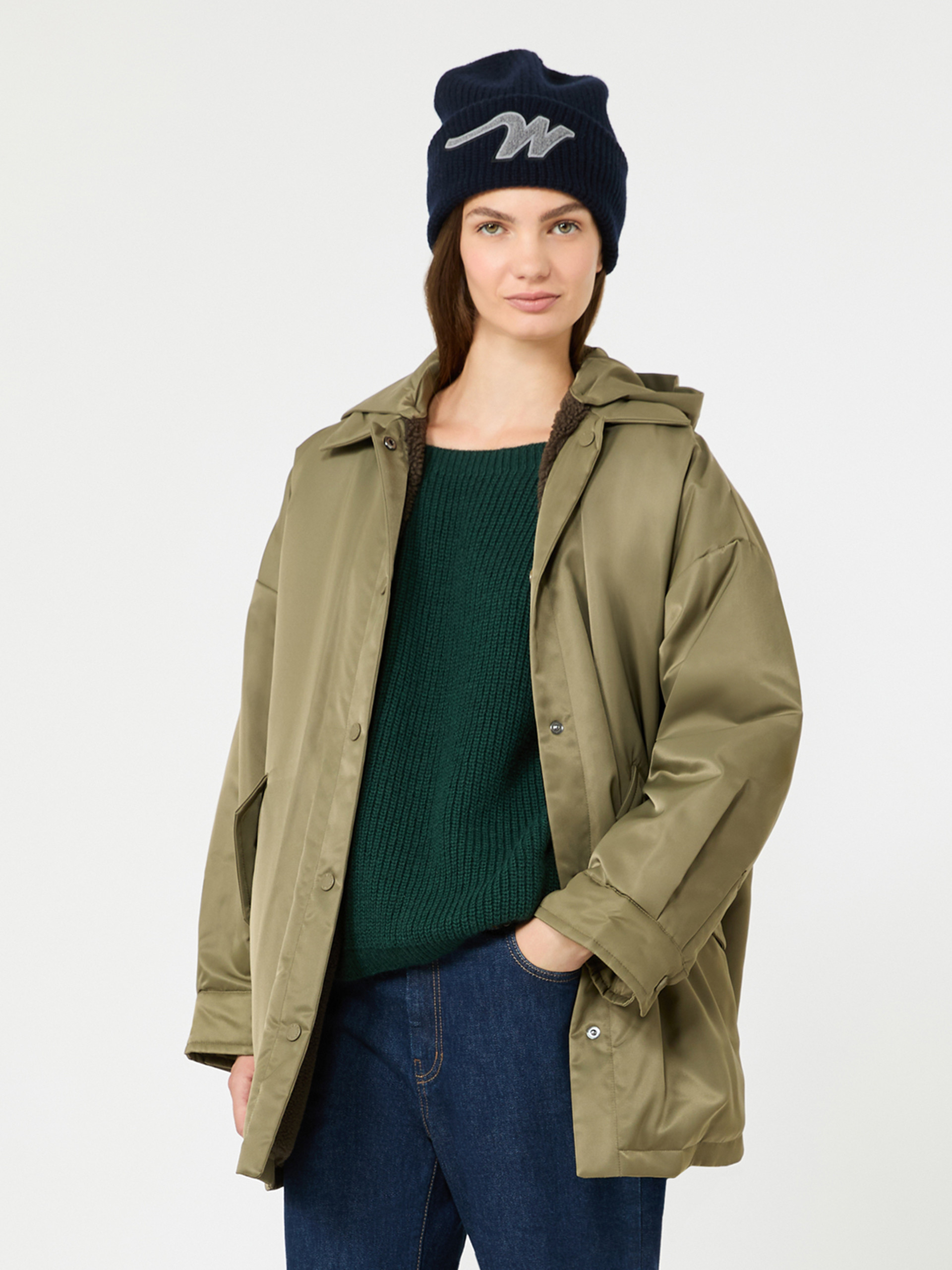 Reversible down jacket in water-repellent twill - Weekend Max Mara - 4