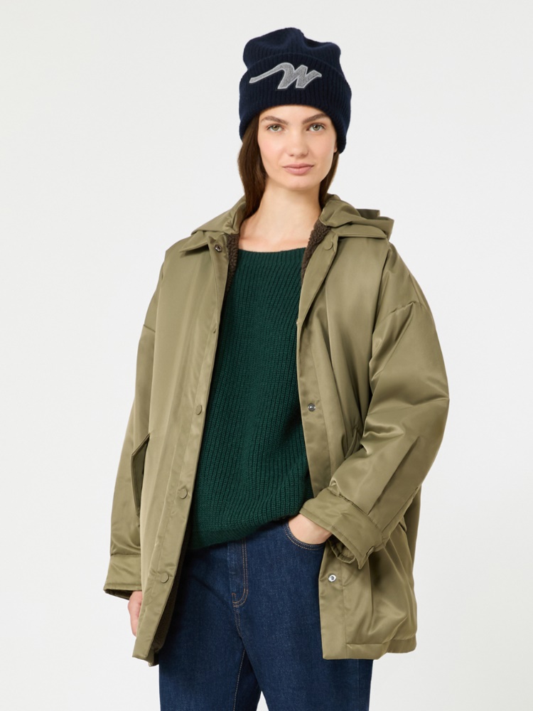 Reversible down jacket in water-repellent twill - Weekend Max Mara