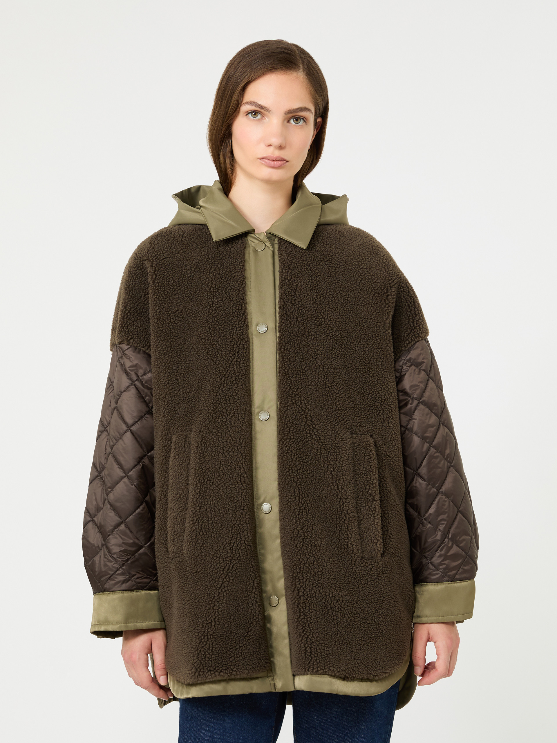Reversible down jacket in water-repellent twill - Weekend Max Mara - 4