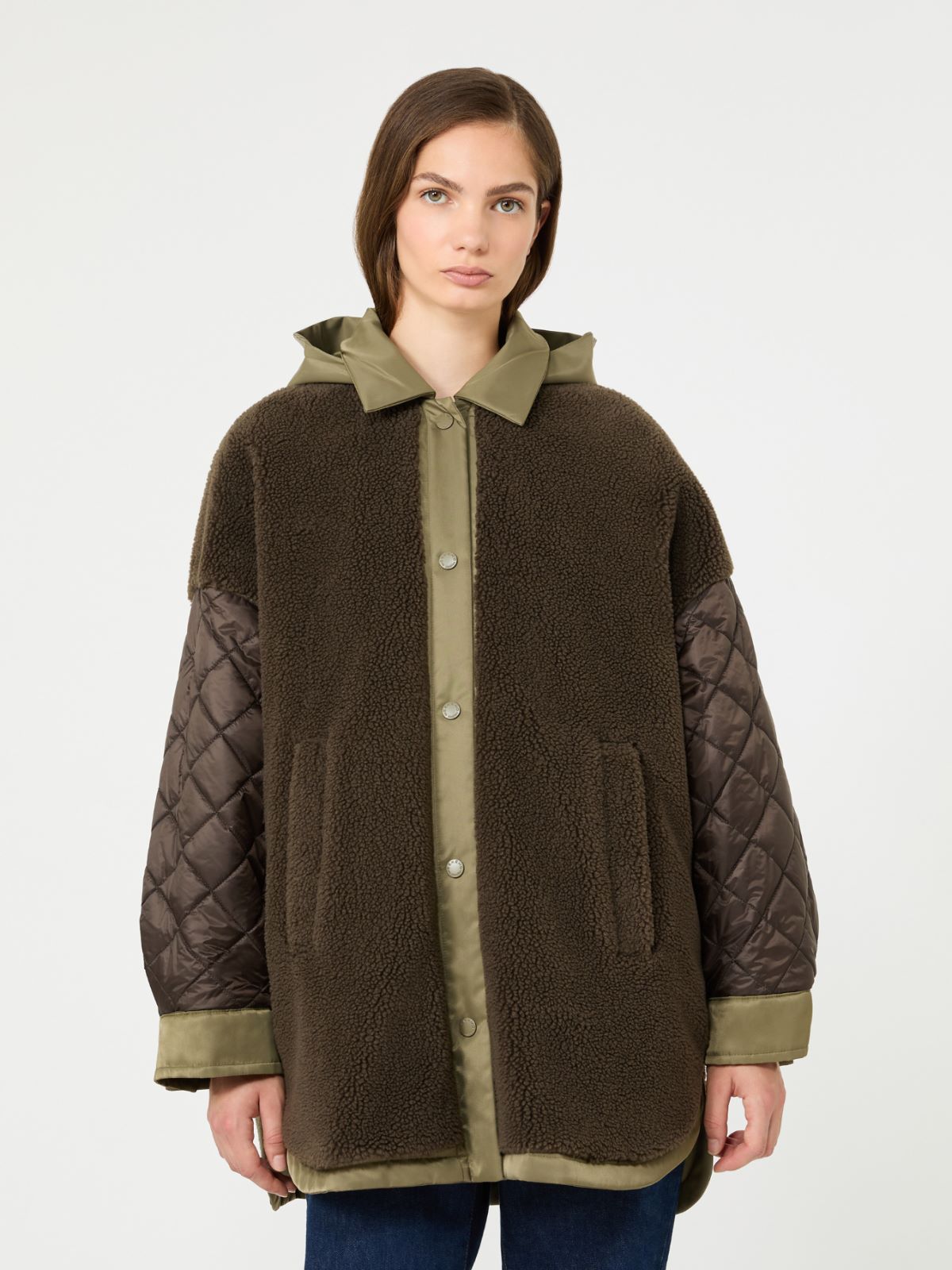 Reversible down jacket in water-repellent twill - Weekend Max Mara - 4