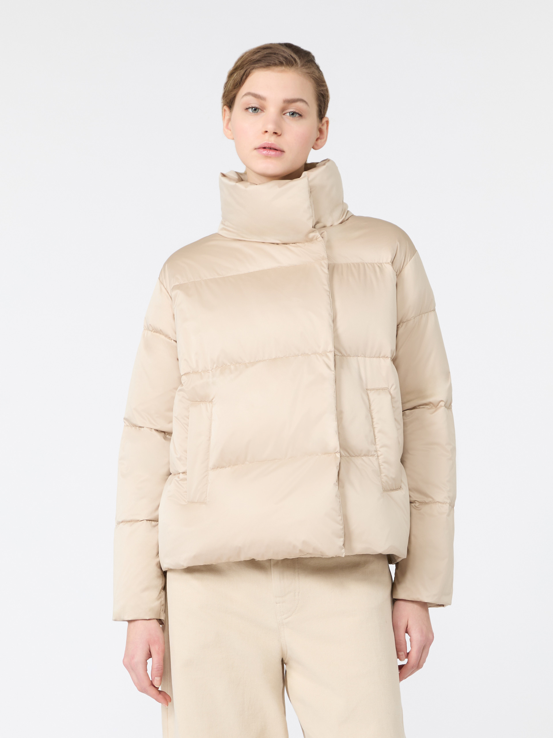 Short down jacket in technical satin - Weekend Max Mara - 2