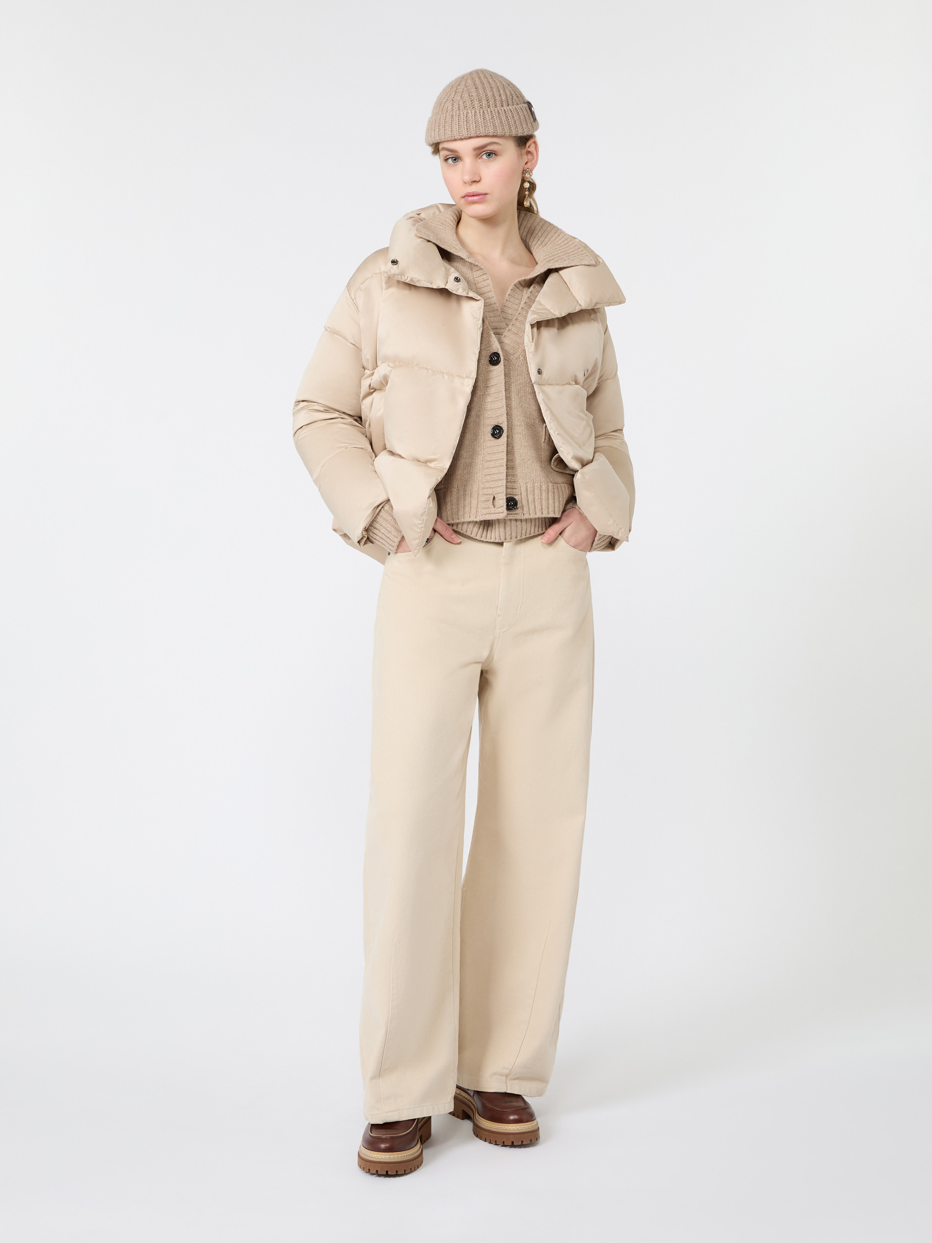 Short down jacket in technical satin - Weekend Max Mara