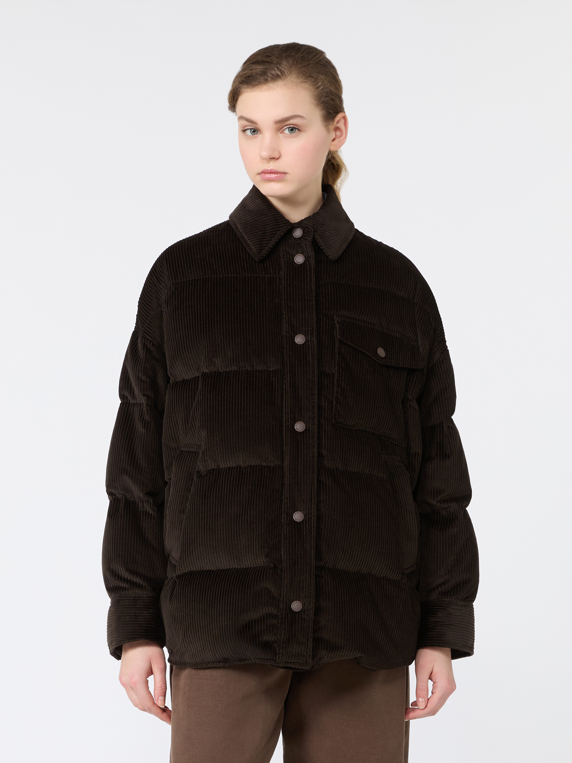 Water-repellent cotton velvet down jacket - Weekend Max Mara - 2
