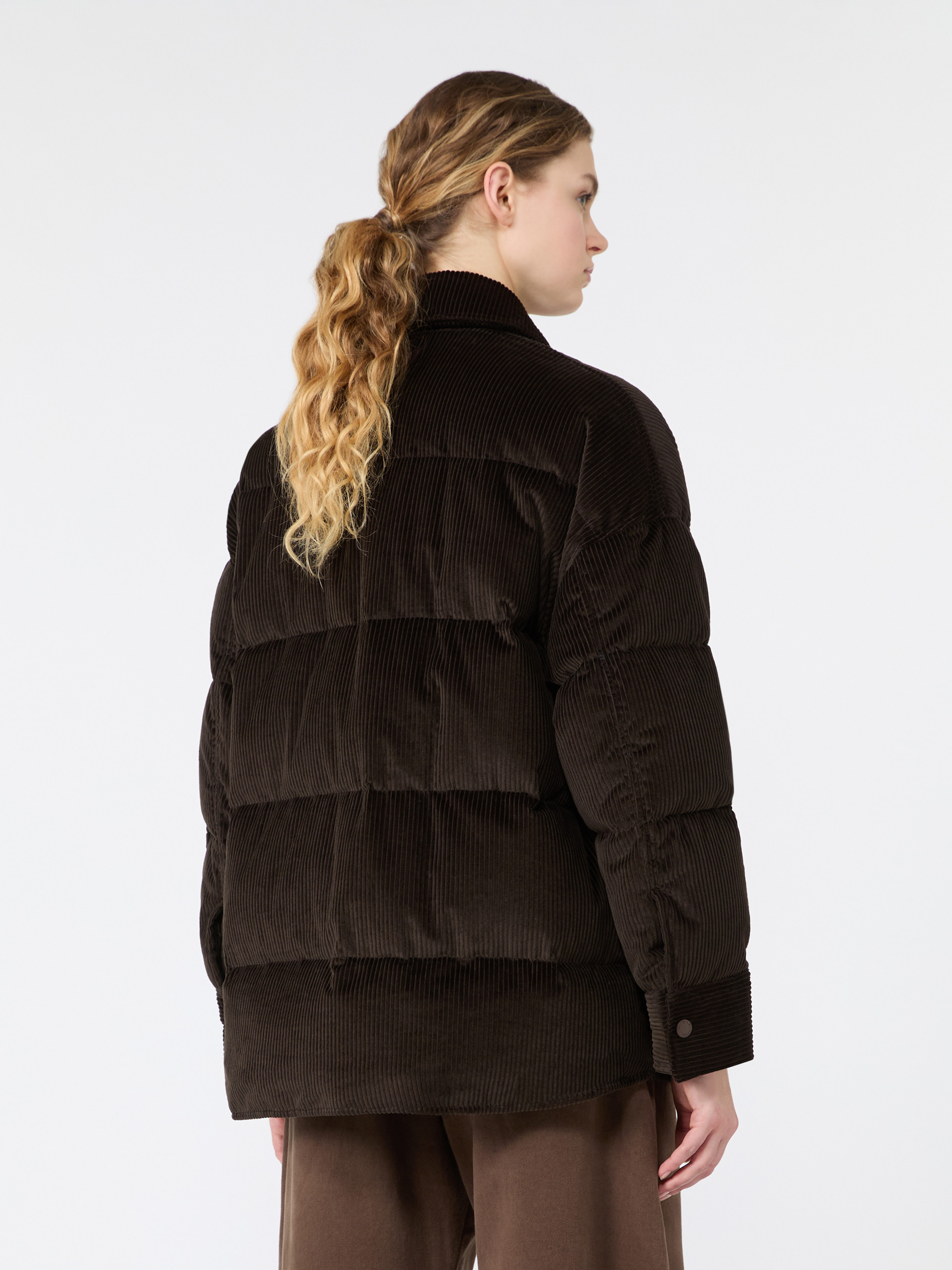 Water-repellent cotton velvet down jacket - Weekend Max Mara - 3