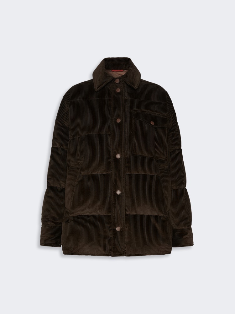 Water-repellent cotton velvet down jacket - Weekend Max Mara - 2
