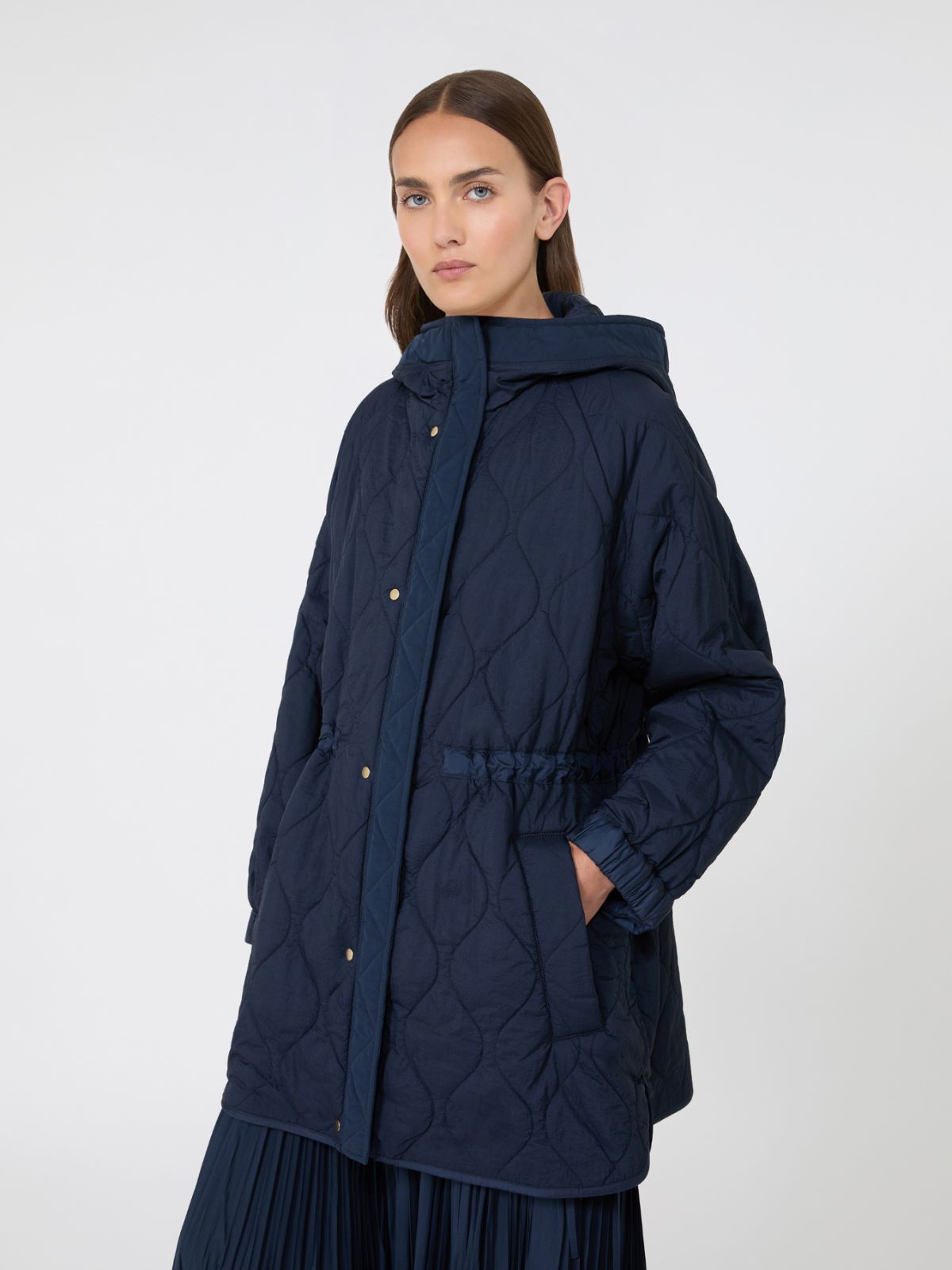 Reversible water-repellent canvas padded parka - Weekend Max Mara - 4