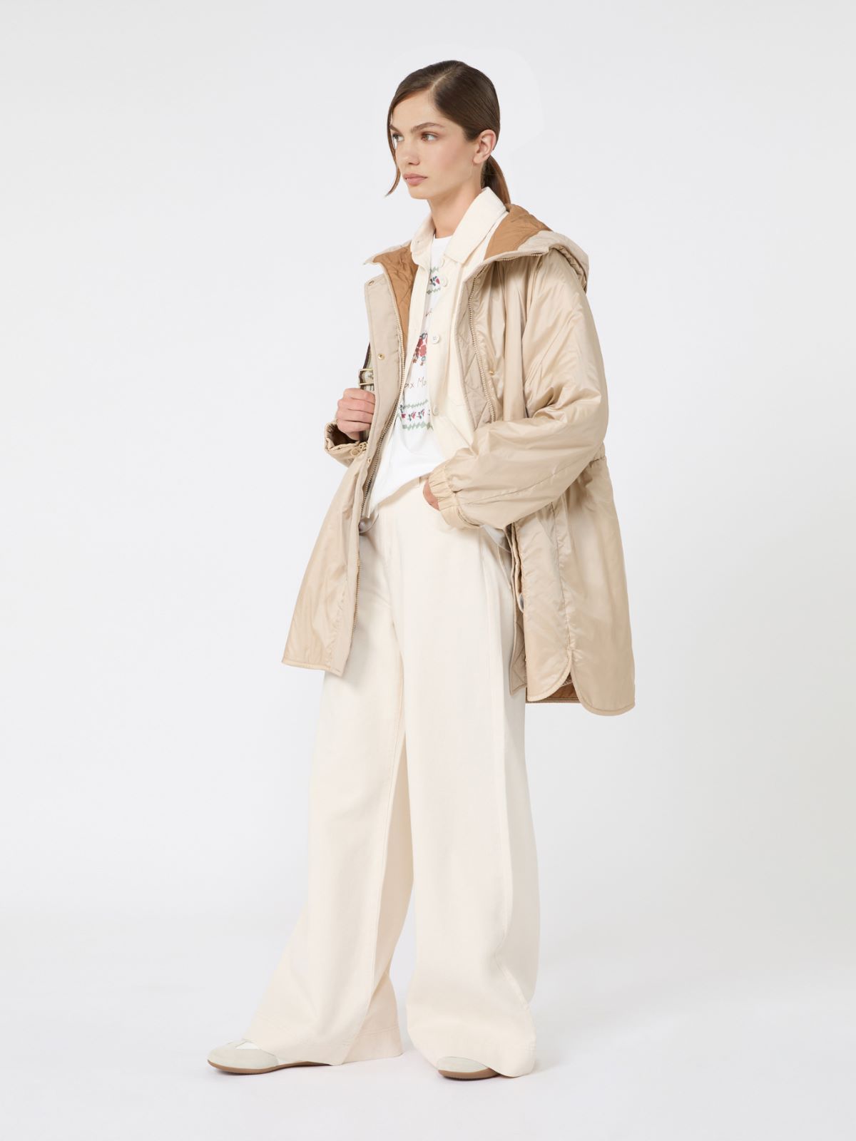 Reversible water-repellent canvas padded parka - Weekend Max Mara