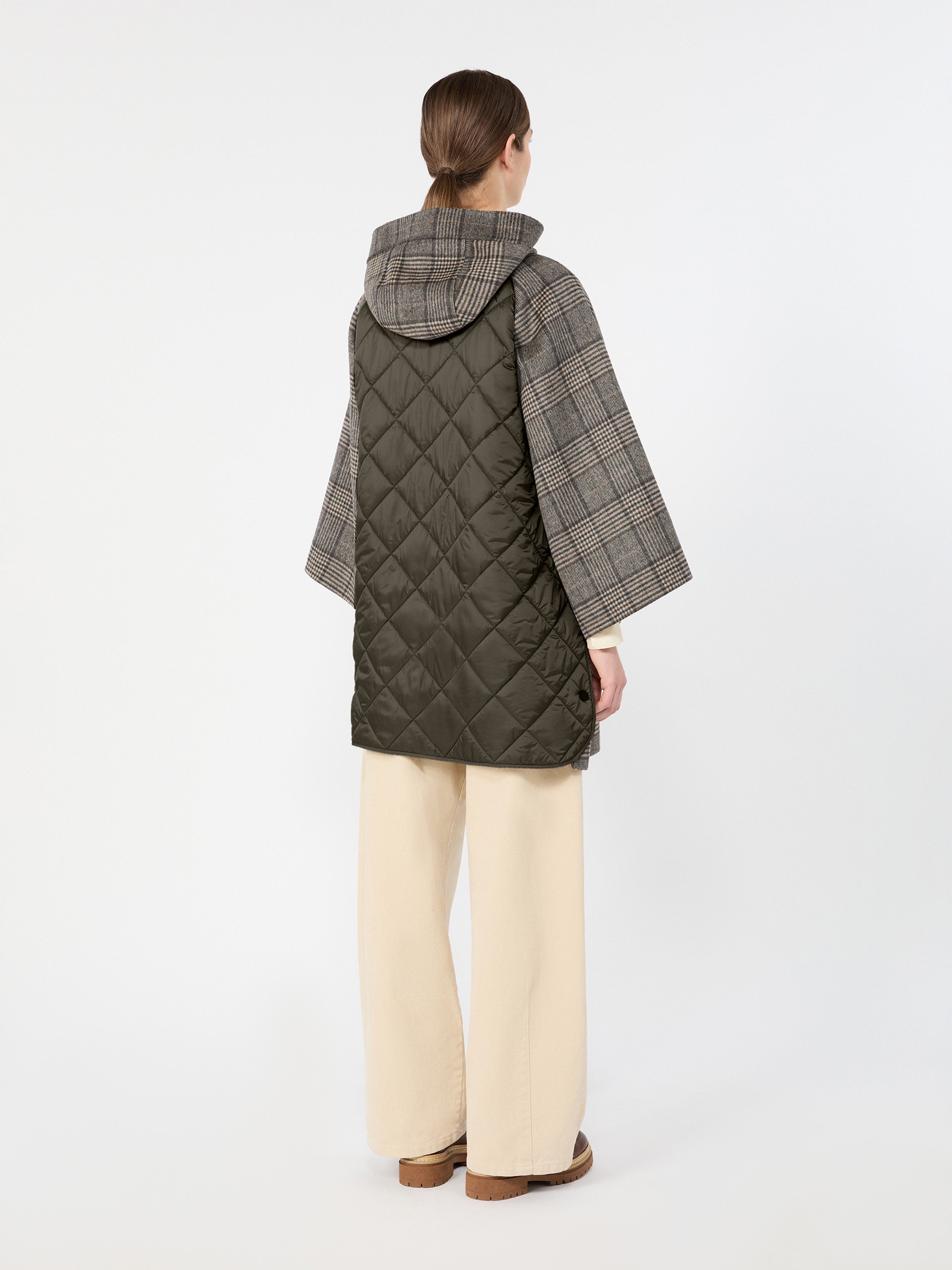 Prince of Wales wool midi coat - Weekend Max Mara - 3