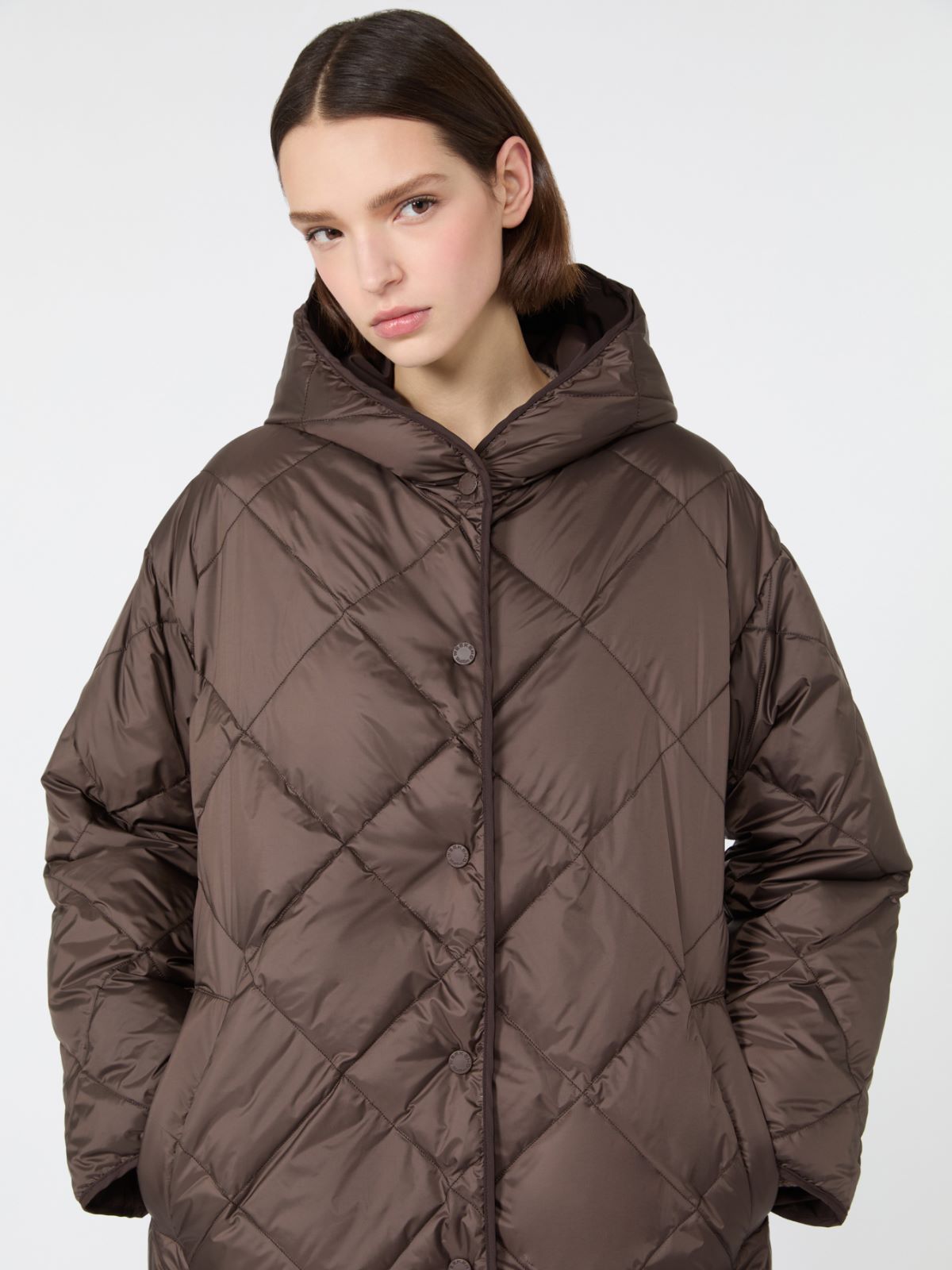 Reversible down jacket in technical twill - Weekend Max Mara - 4
