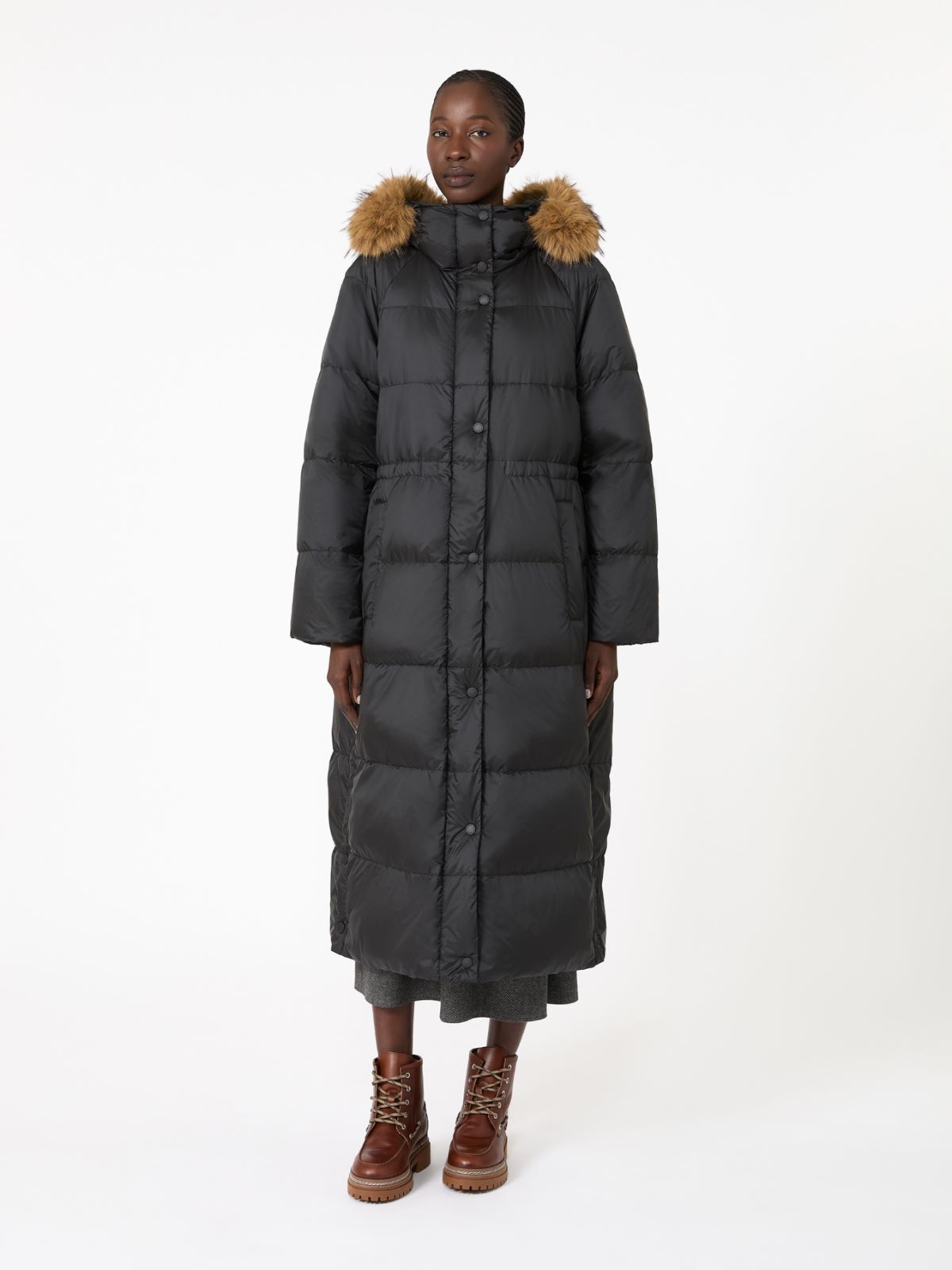 Piumino lungo reversibile in tela antigoccia - Weekend Max Mara - 2