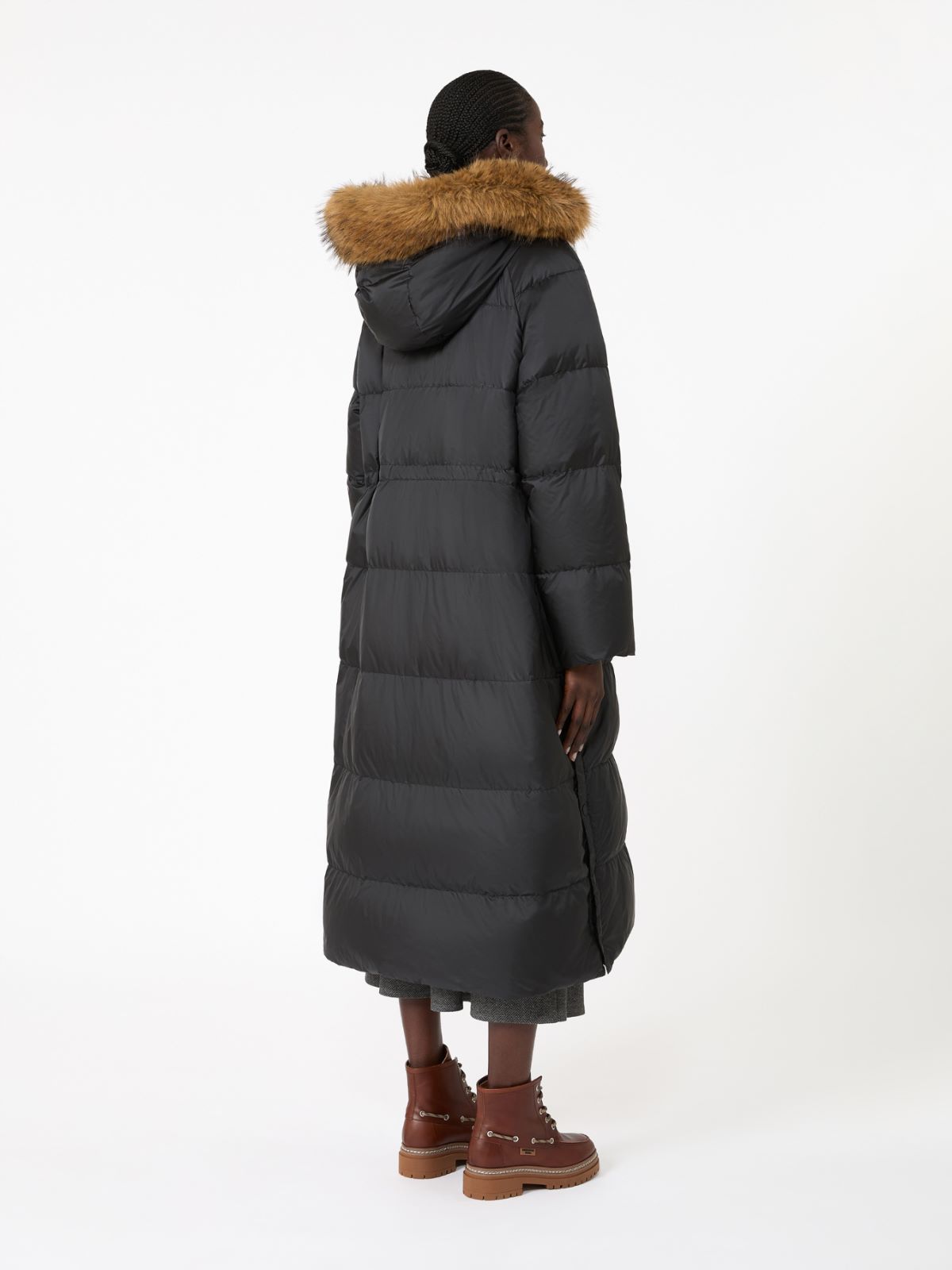 Piumino lungo reversibile in tela antigoccia - Weekend Max Mara - 3