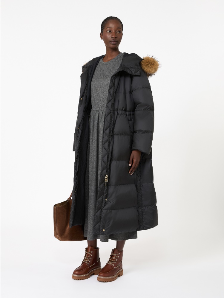 Piumino lungo reversibile in tela antigoccia - Weekend Max Mara