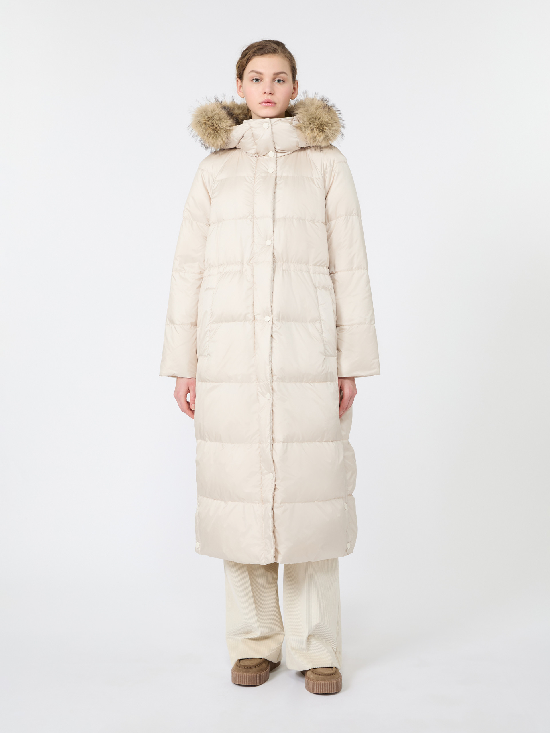 Piumino lungo reversibile in tela antigoccia - Weekend Max Mara - 2
