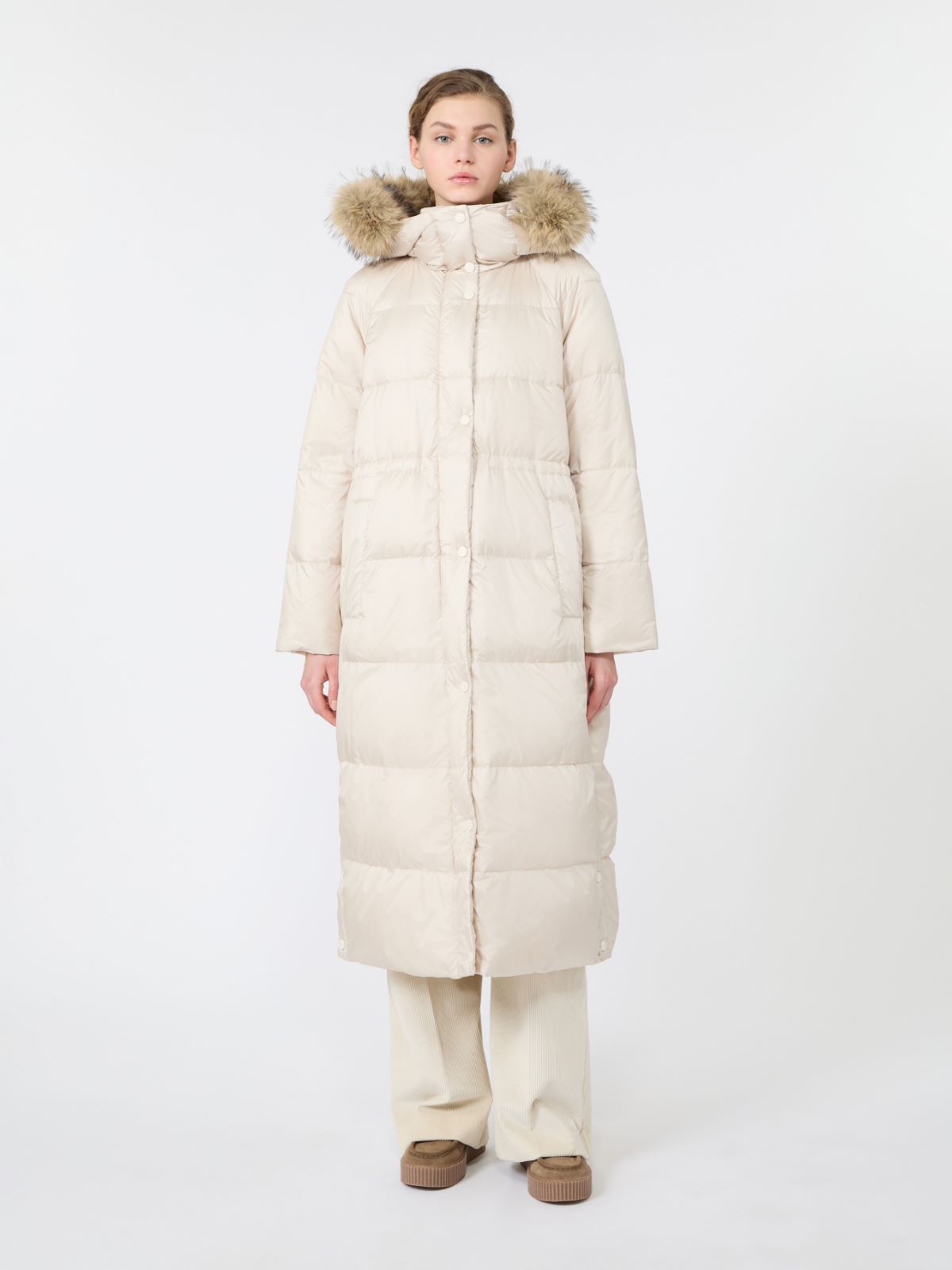 Piumino lungo reversibile in tela antigoccia - Weekend Max Mara - 2