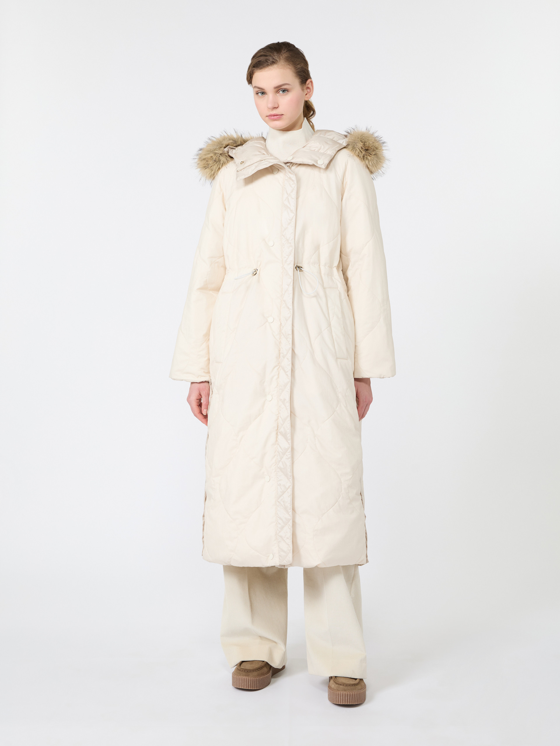 Piumino lungo reversibile in tela antigoccia - Weekend Max Mara - 4