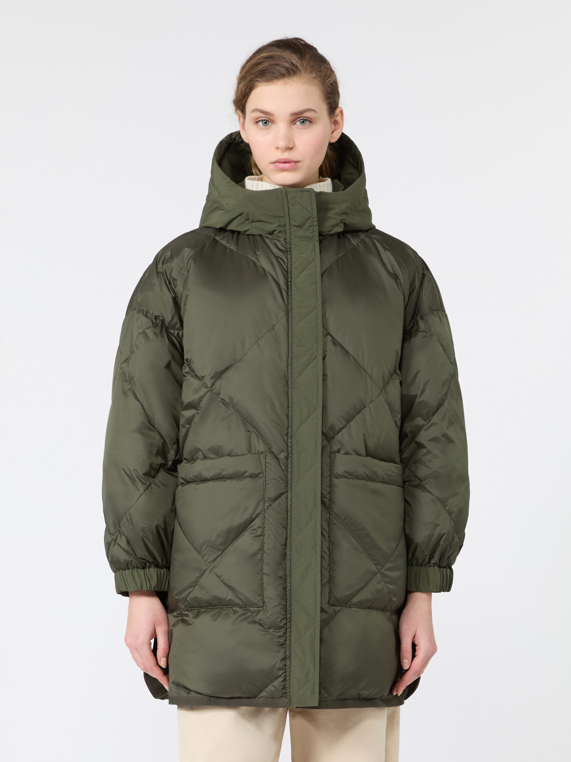 Reversible parka in water-repellent plain-weave fabric - Weekend Max Mara - 5
