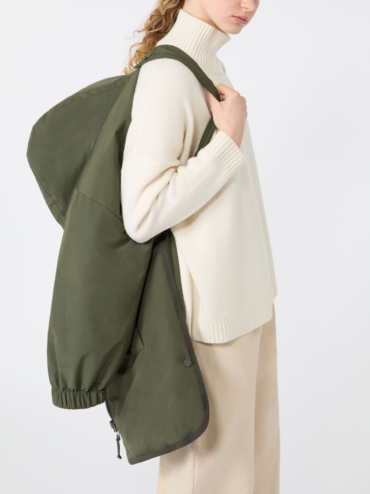 Reversible parka in water-repellent plain-weave fabric - Weekend Max Mara - 6