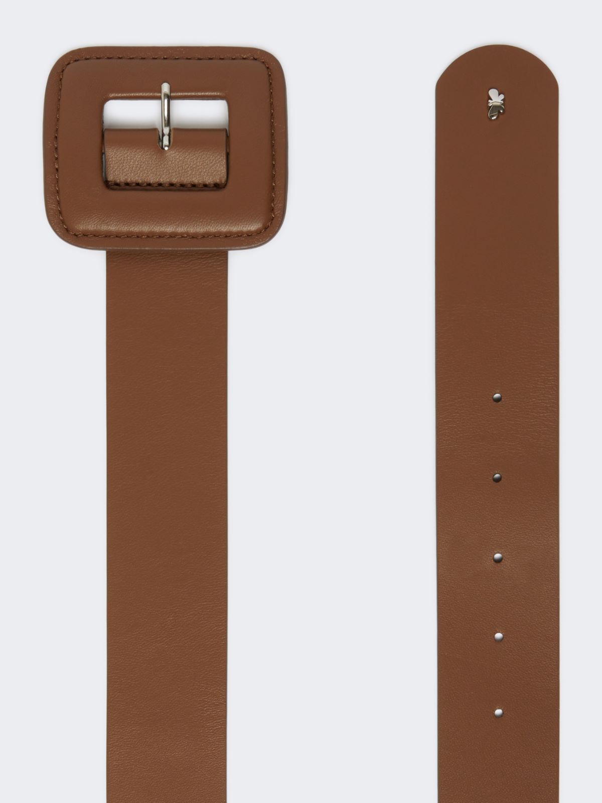 Shiny Nappa leather belt - TOBACCO - Weekend Max Mara - 2