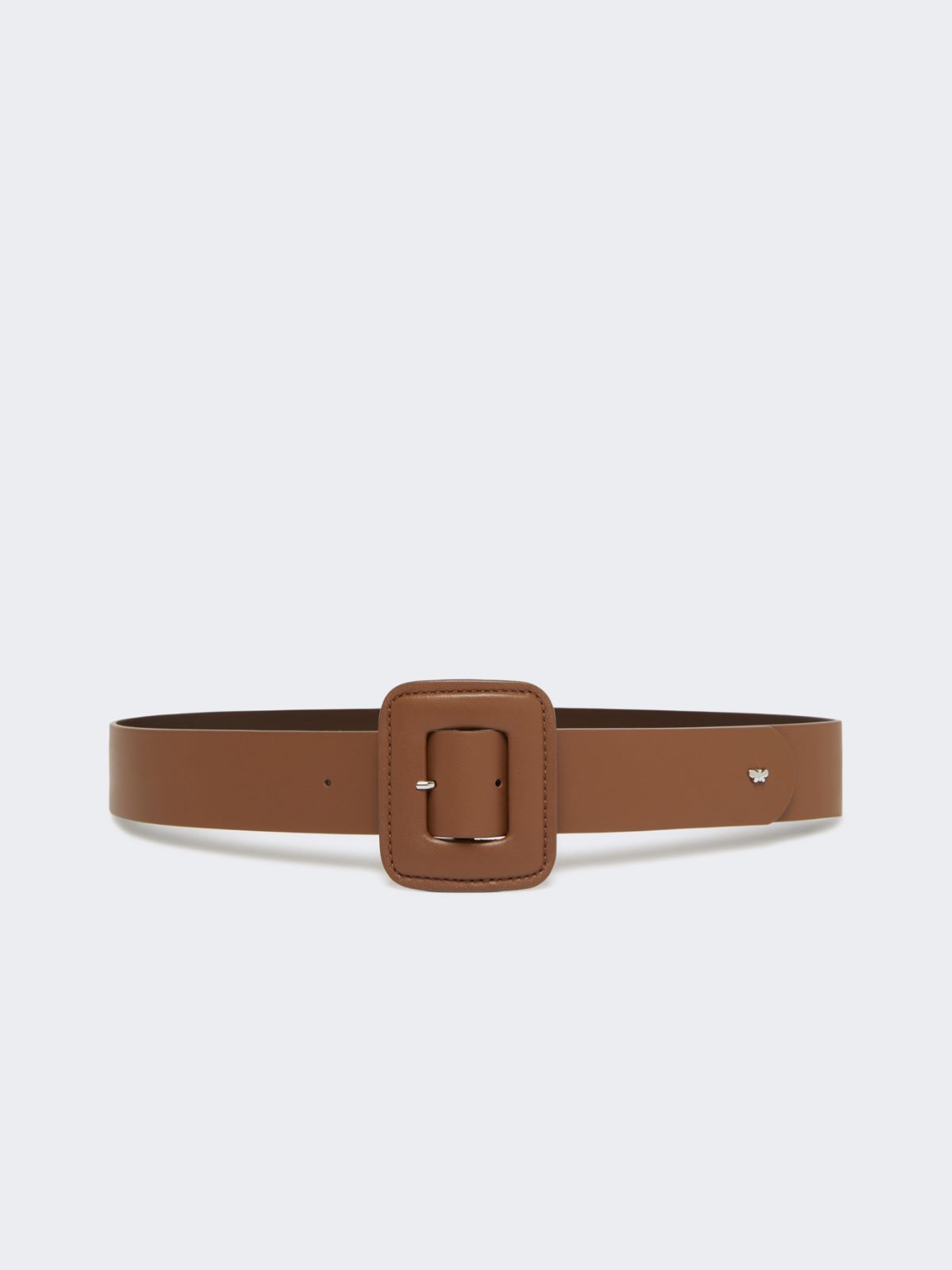 Shiny Nappa leather belt - TOBACCO - Weekend Max Mara