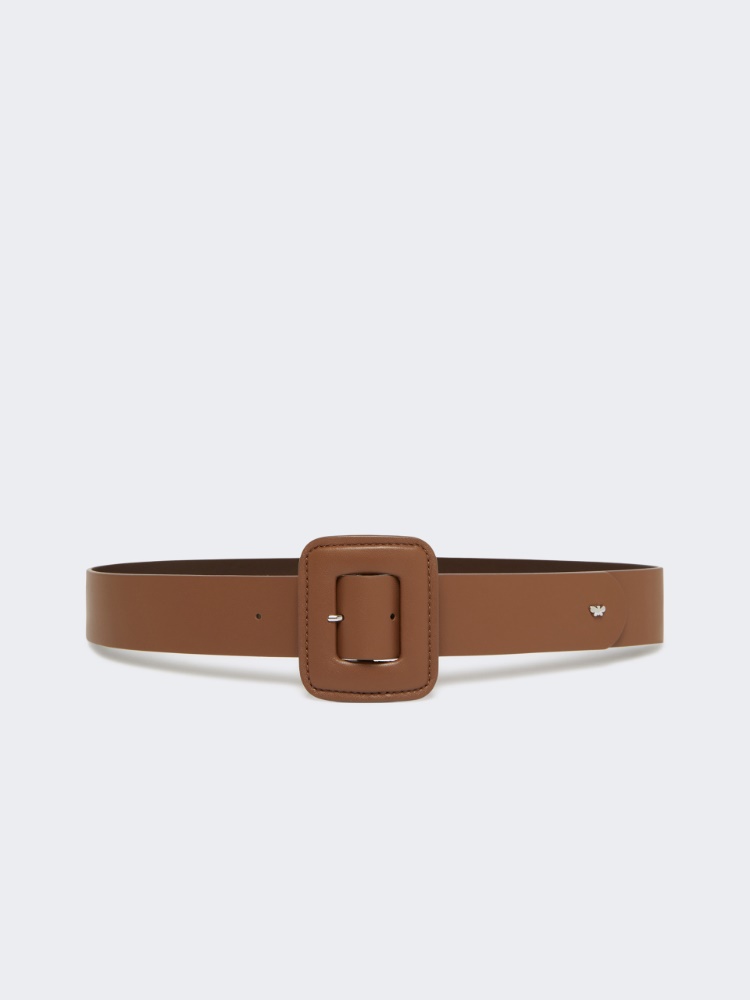 Shiny Nappa leather belt - TOBACCO - Weekend Max Mara - 2