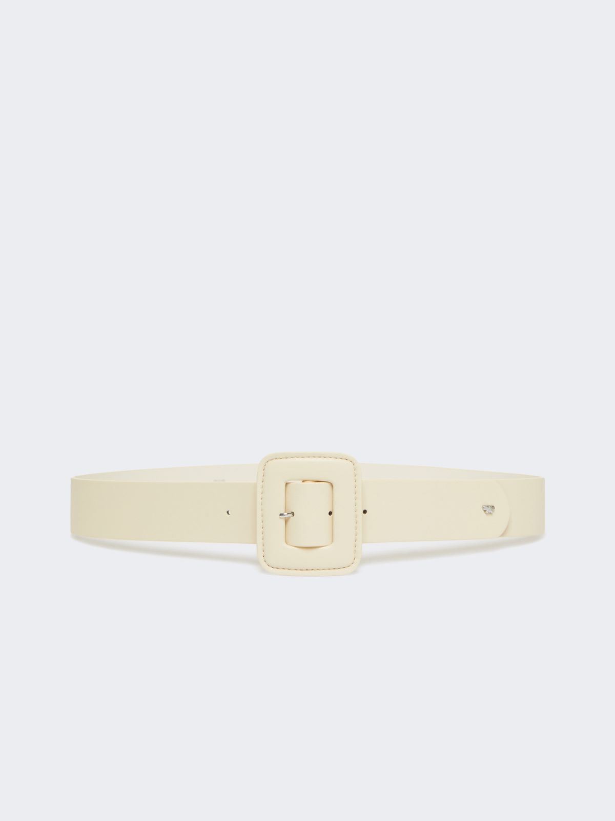 Shiny Nappa leather belt - IVORY - Weekend Max Mara