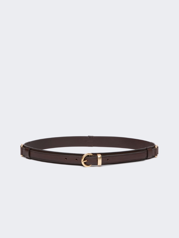 Leather belt with rectangular rings - Weekend Max Mara
