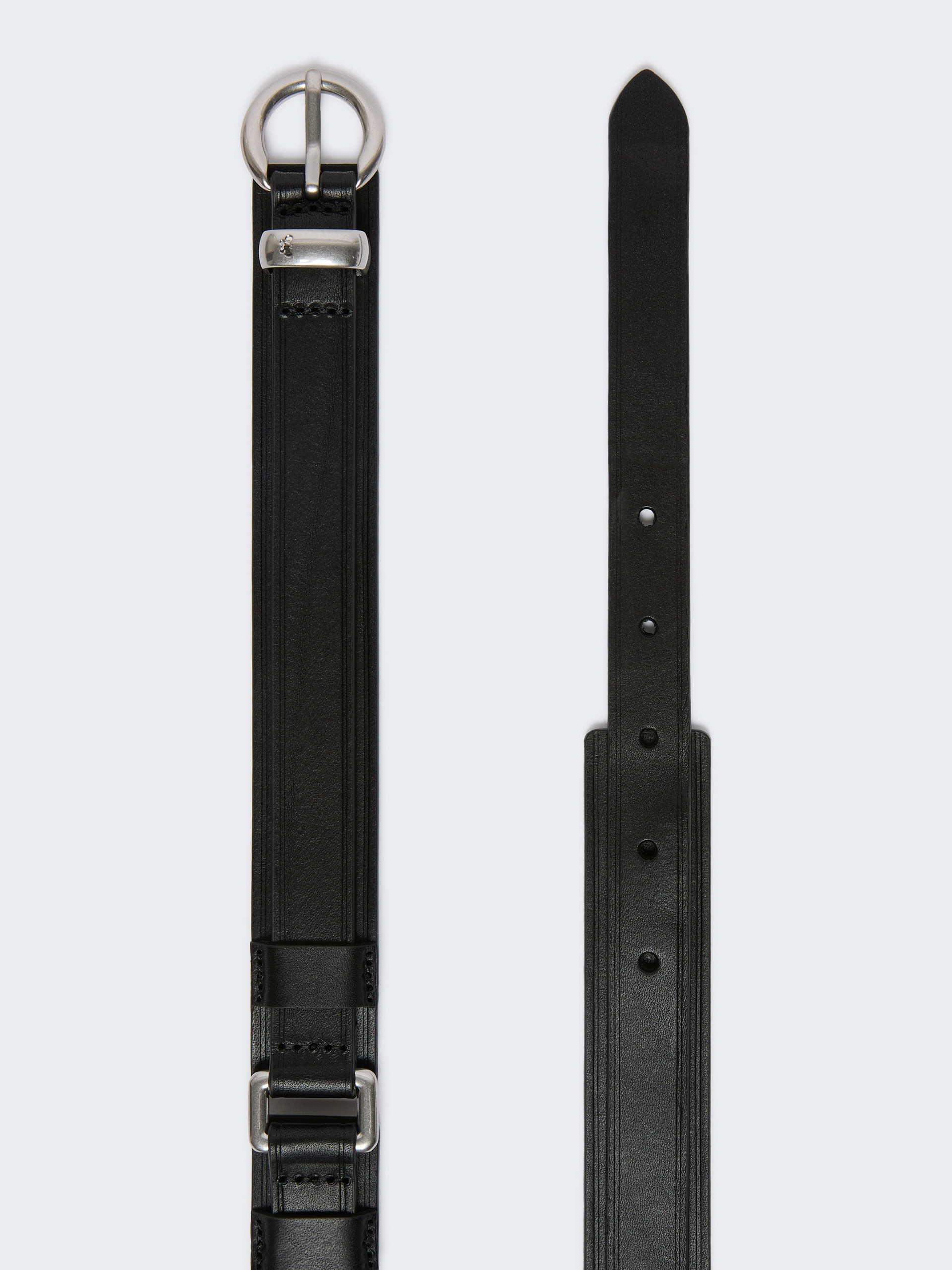 Leather belt with rectangular rings - Weekend Max Mara - 2