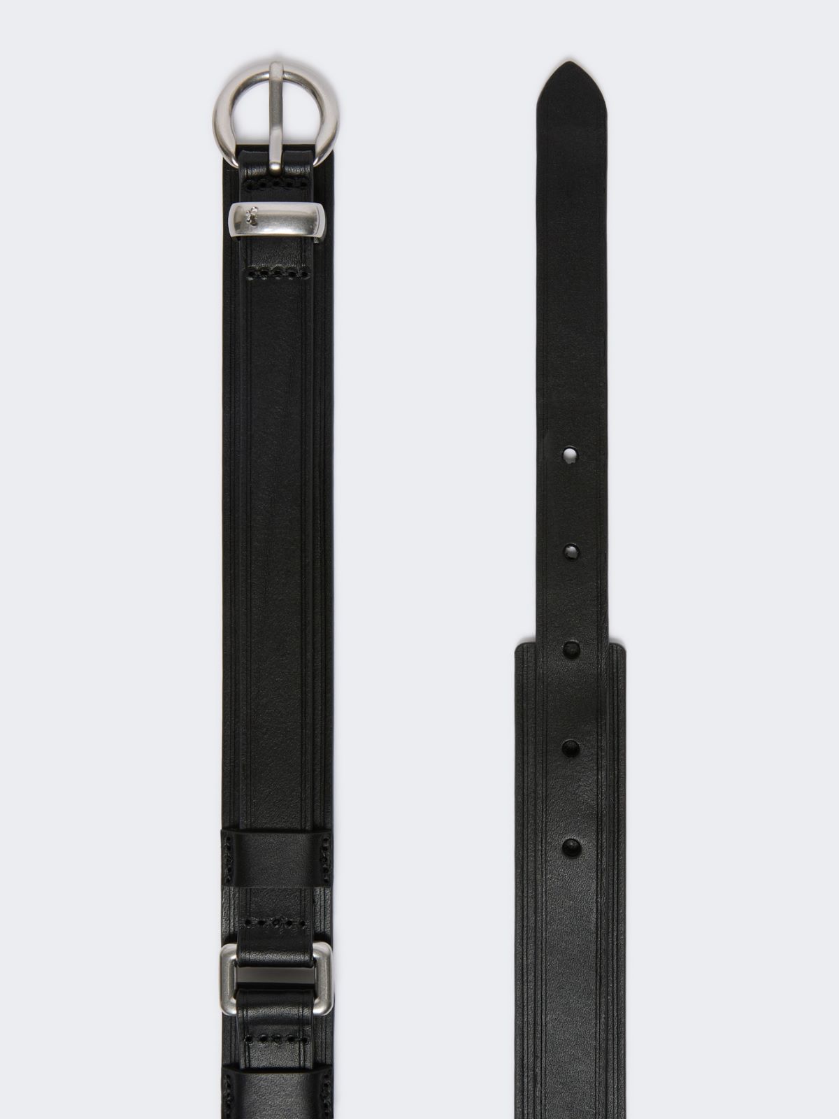 Leather belt with rectangular rings - Weekend Max Mara - 2